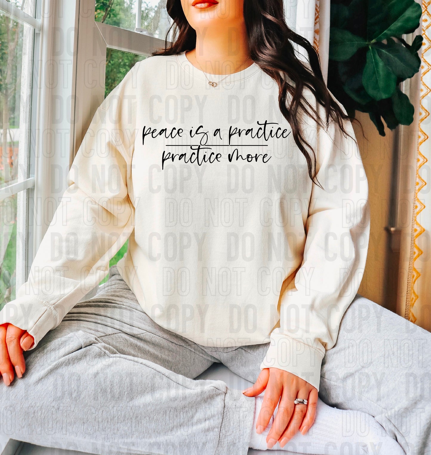 Practice More Black Font DTF Transfer