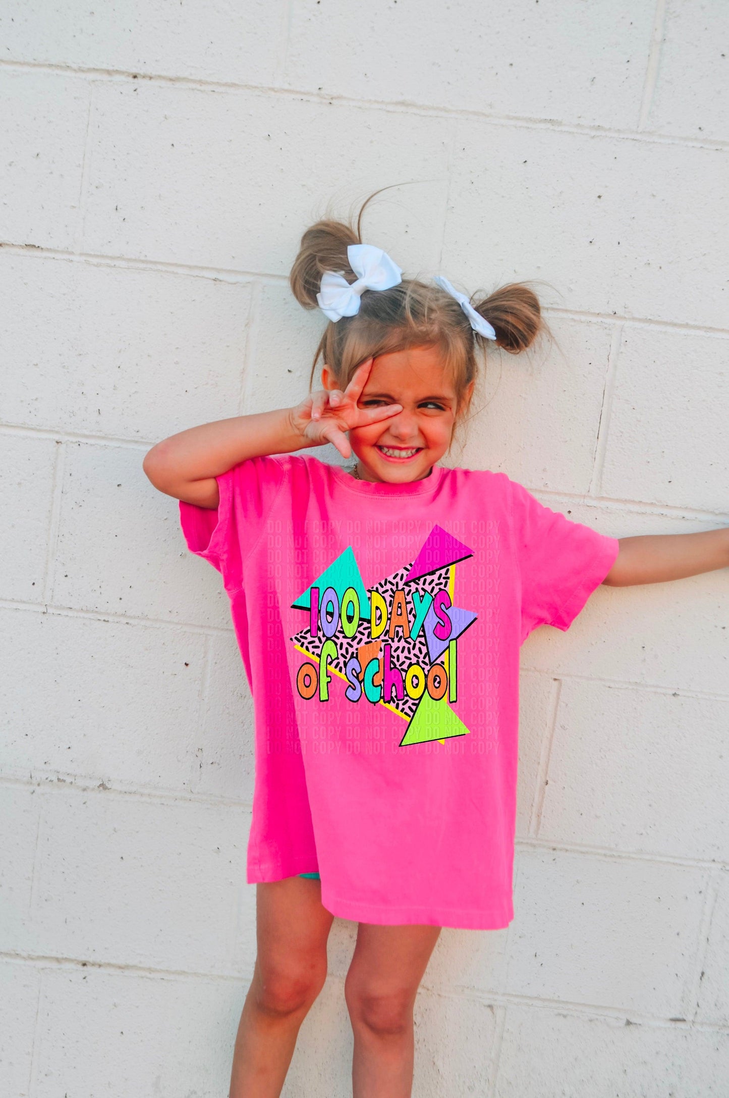 100 Days Of School 90's Theme DTF Transfer