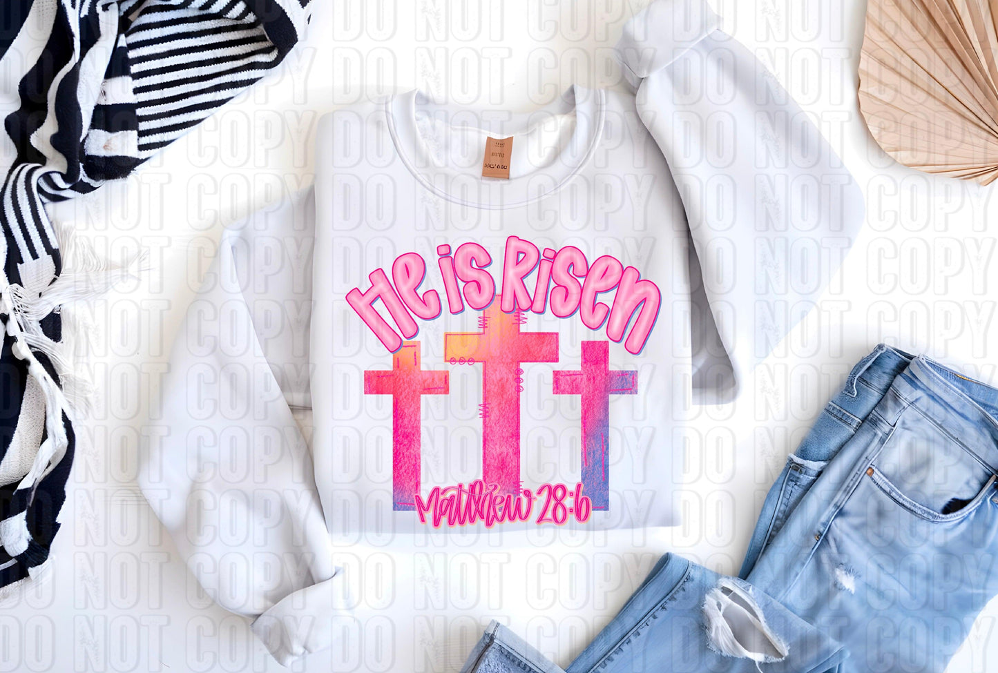He Is Risen DTF Transfer