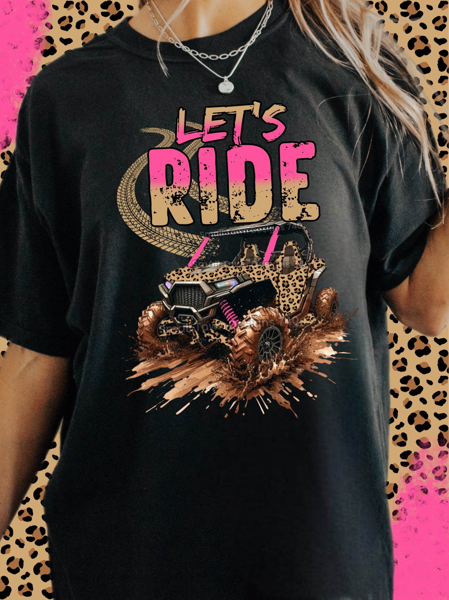 Let's Ride Cheetah DTF Transfer