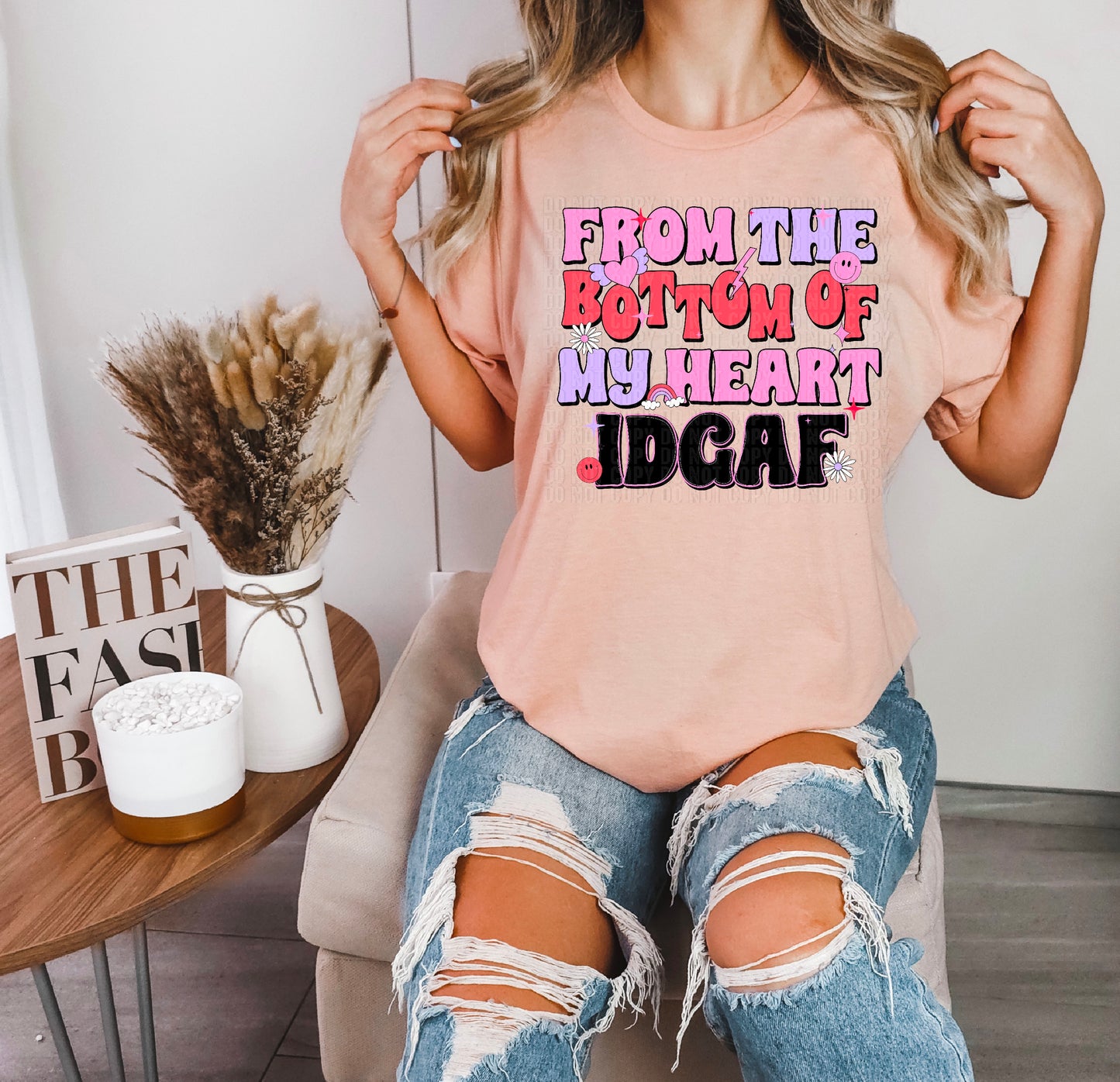 From The Bottom Of My Heart DTF Transfer