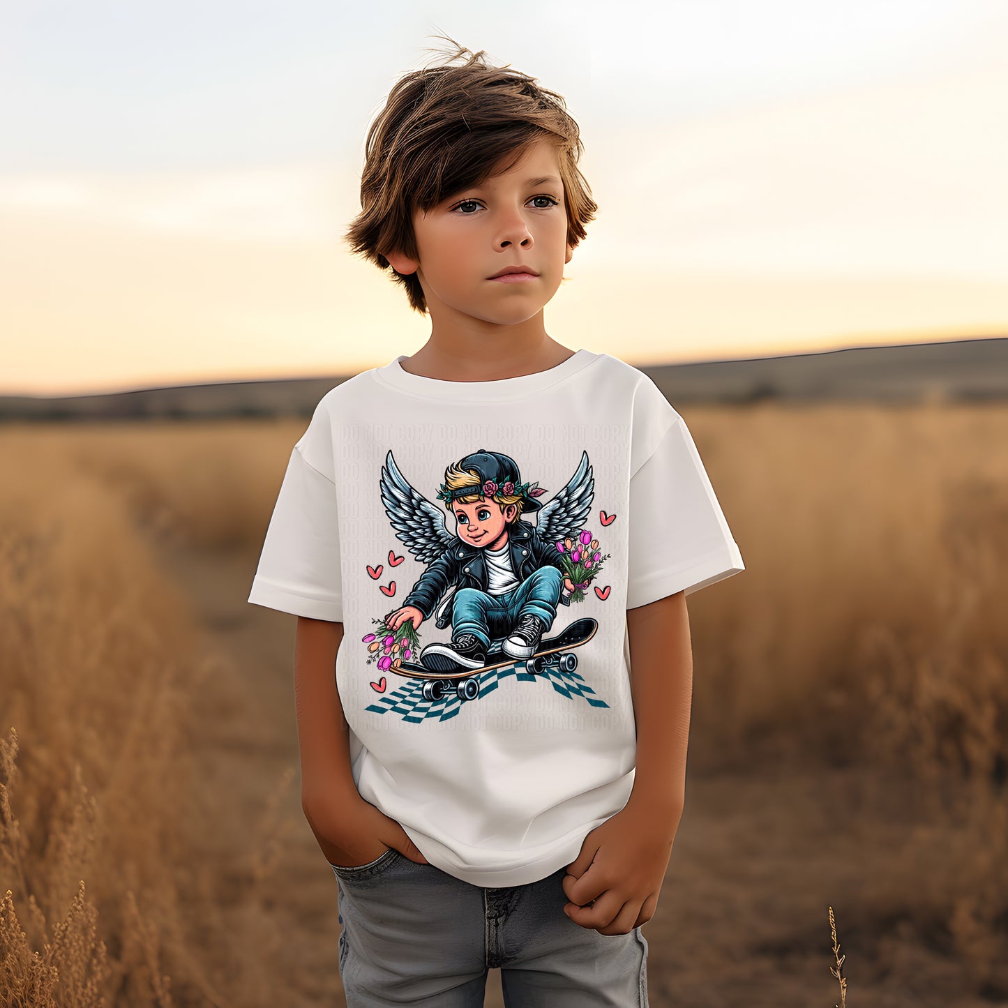 Valentine Skater Boy DTF Transfer