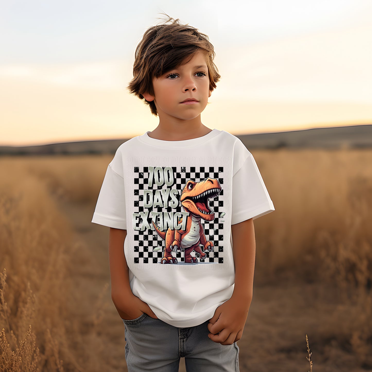 100 Days Extinct DTF Transfer