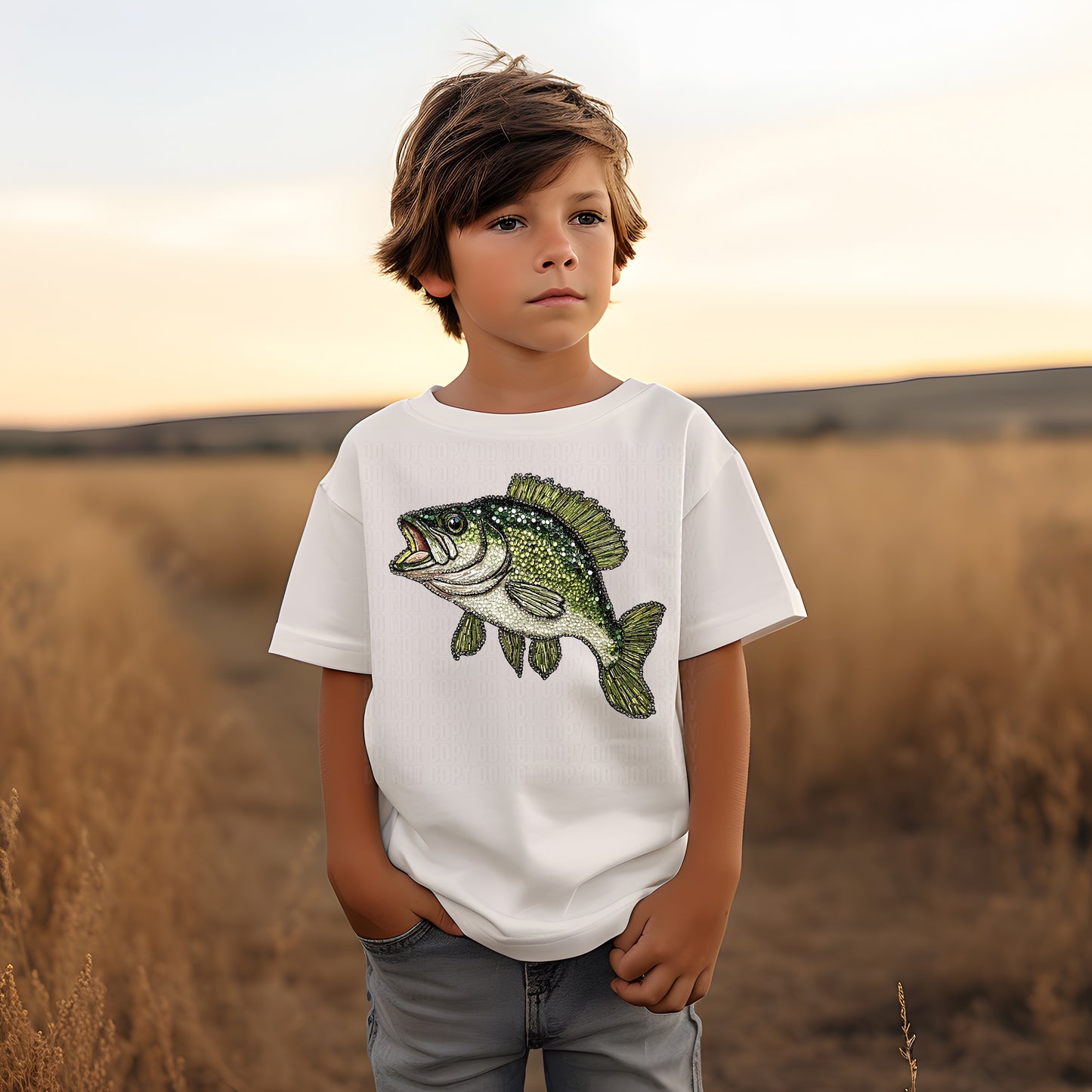Fish Sequined DTF Transfer