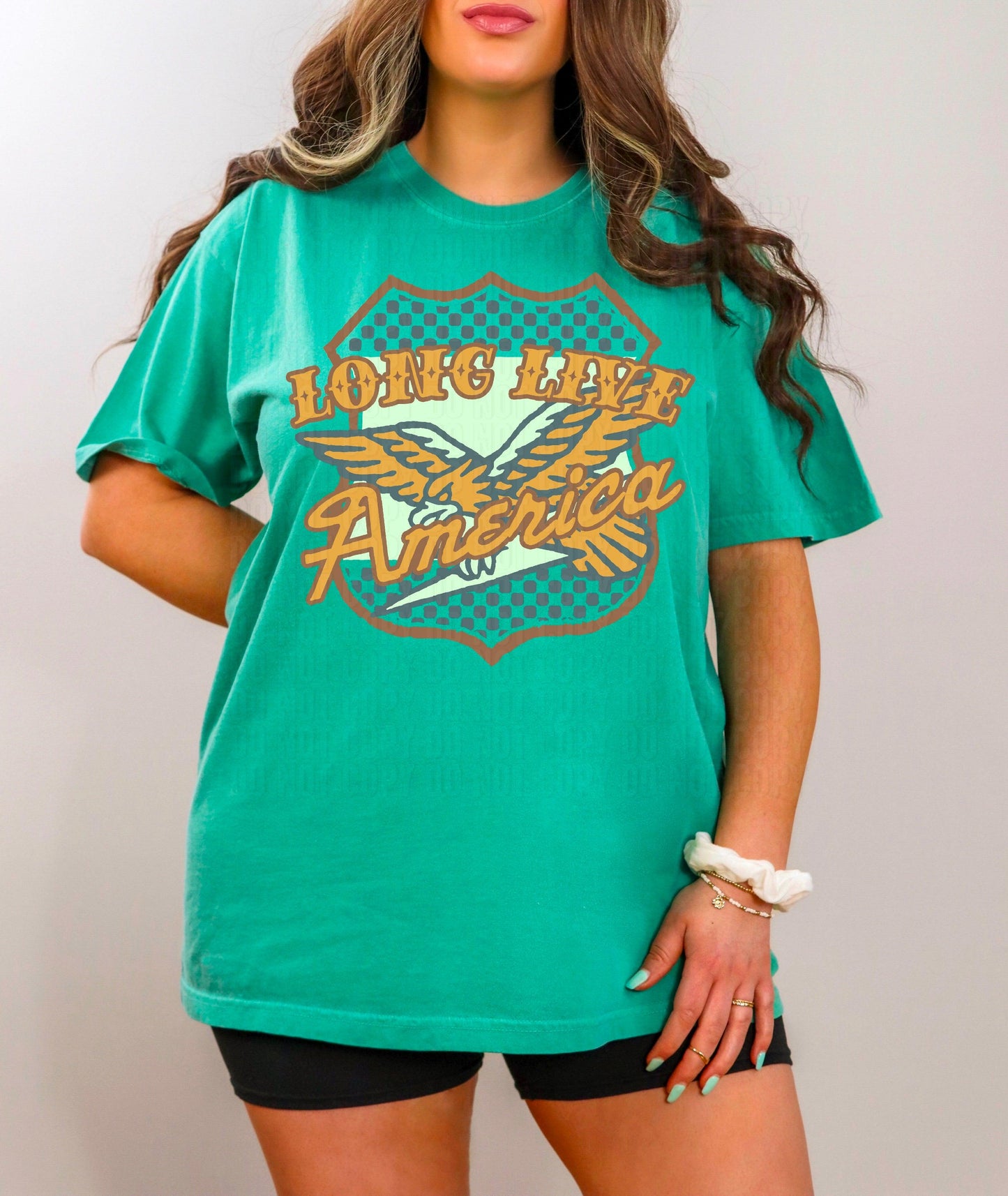 Long Live America Yellow DTF Transfer