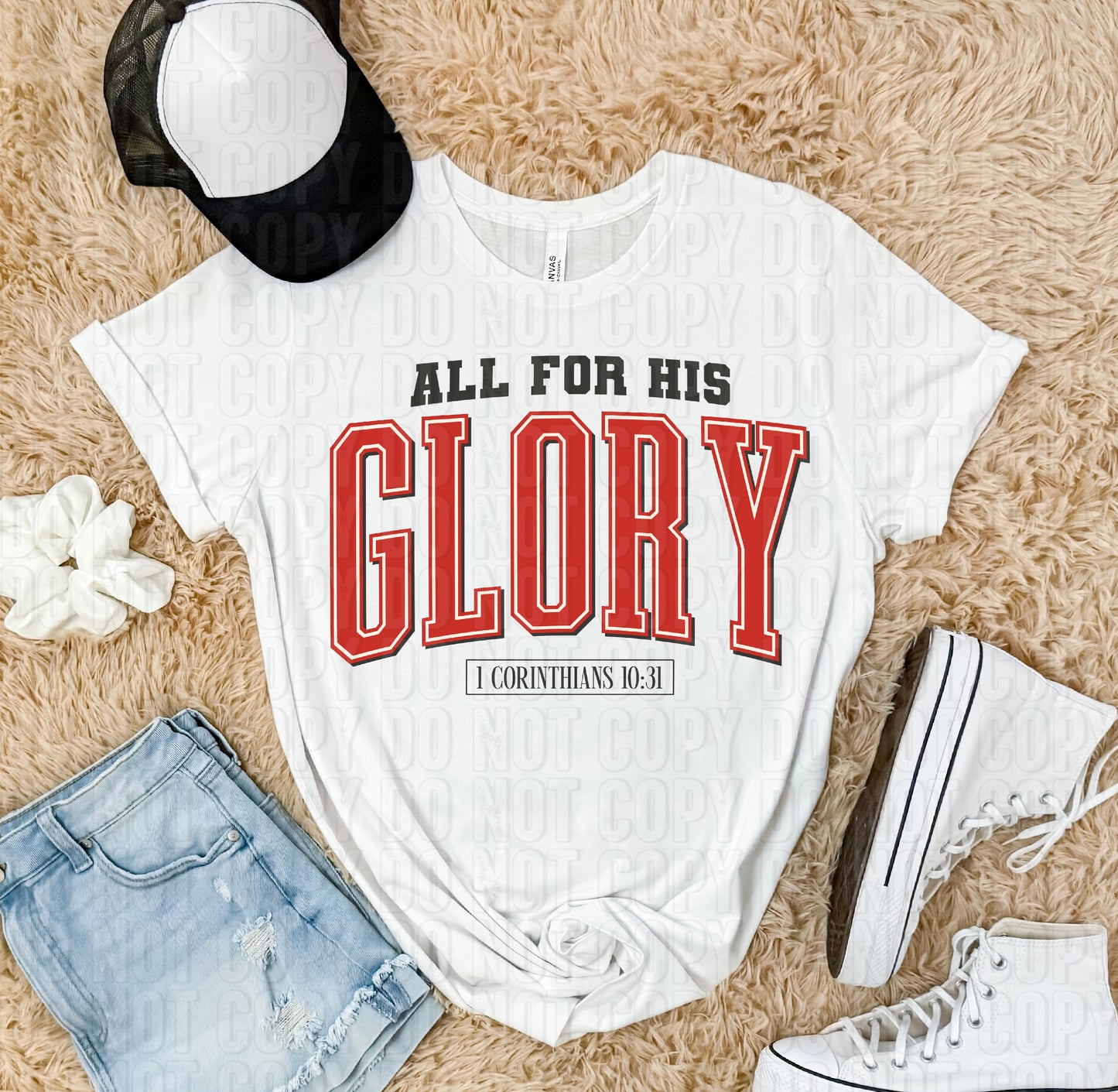 All For His Glory DTF Transfer