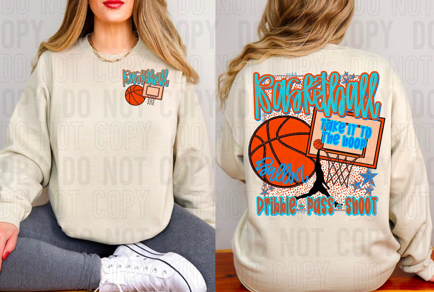 Basketball Front/Back DTF Transfer