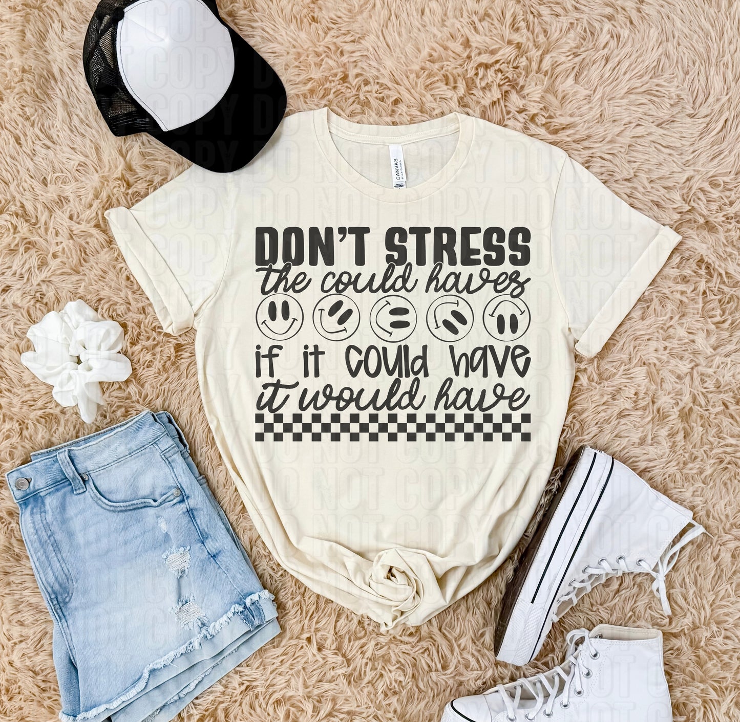 Don't Stress The Could Haves Grey DTF Transfer