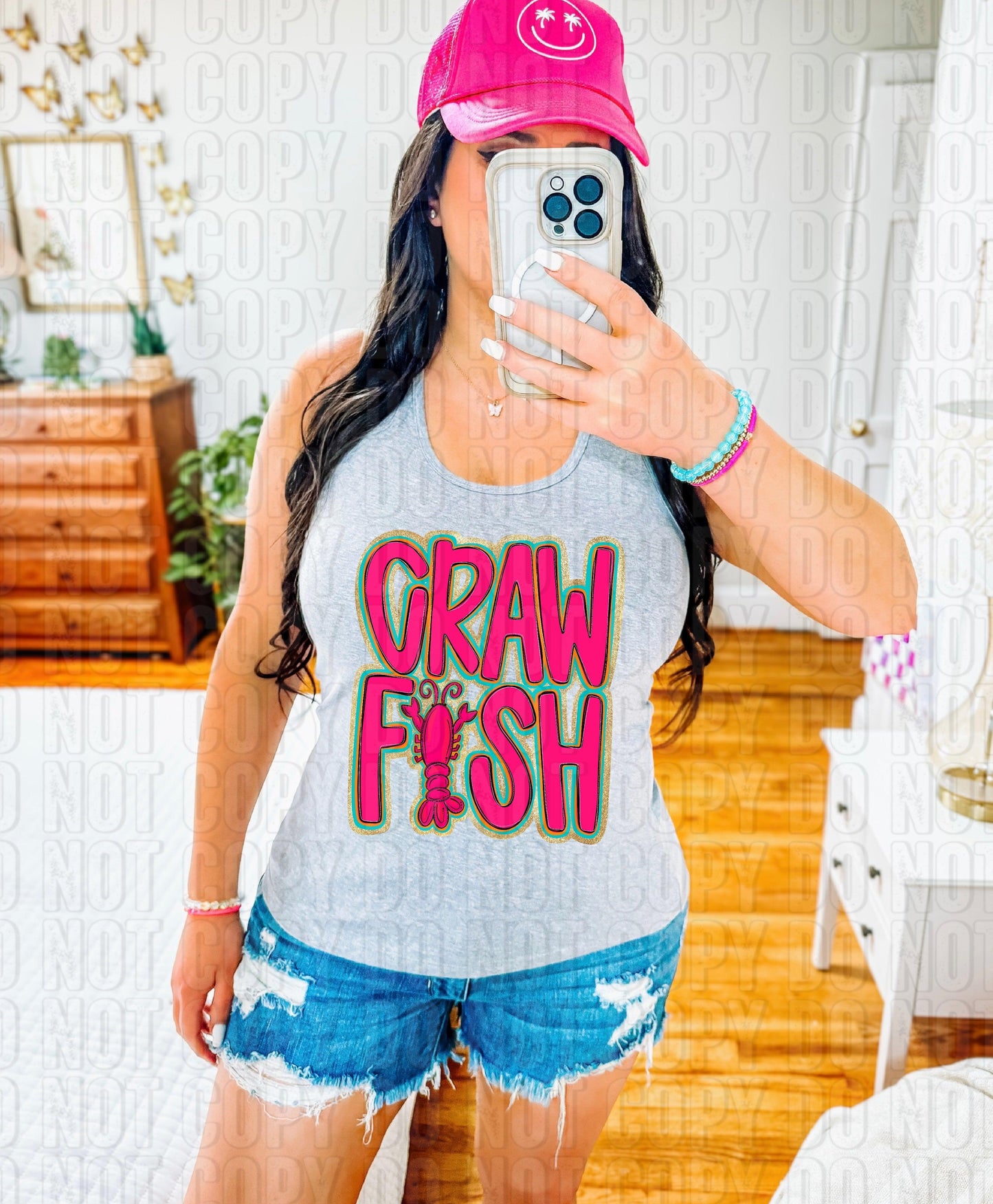 Crawfish Preppy DTF Transfer
