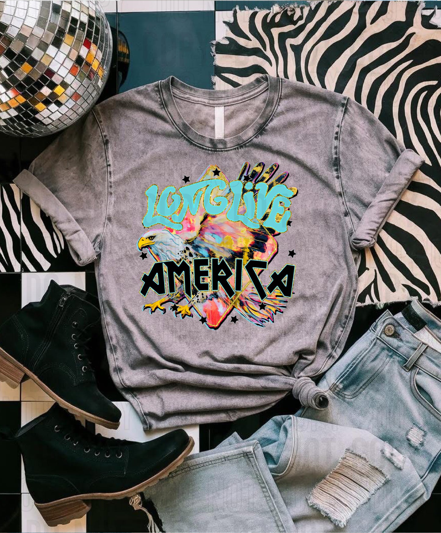 Long Live America DTF Transfer