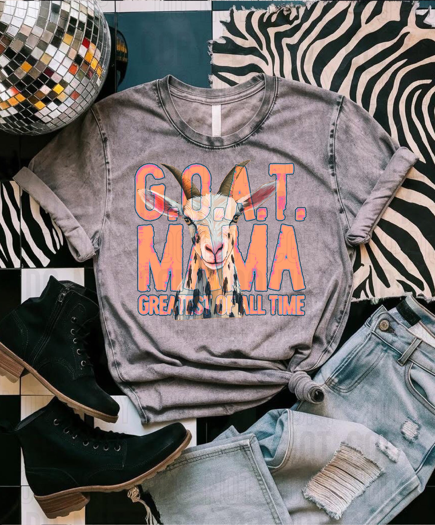 Goat Mama DTF Transfer