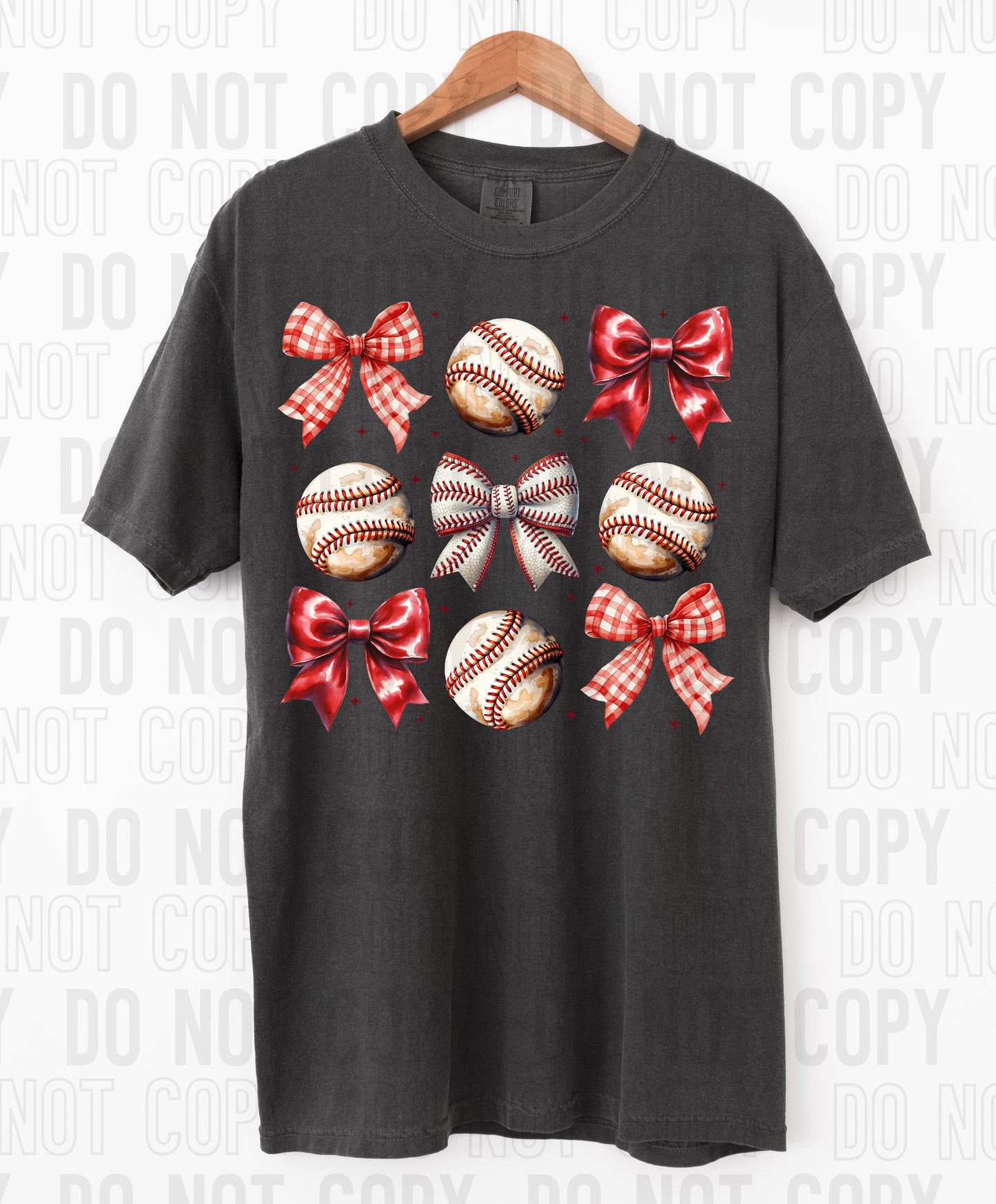 Red Coquette Baseball Icons DTF Transfer