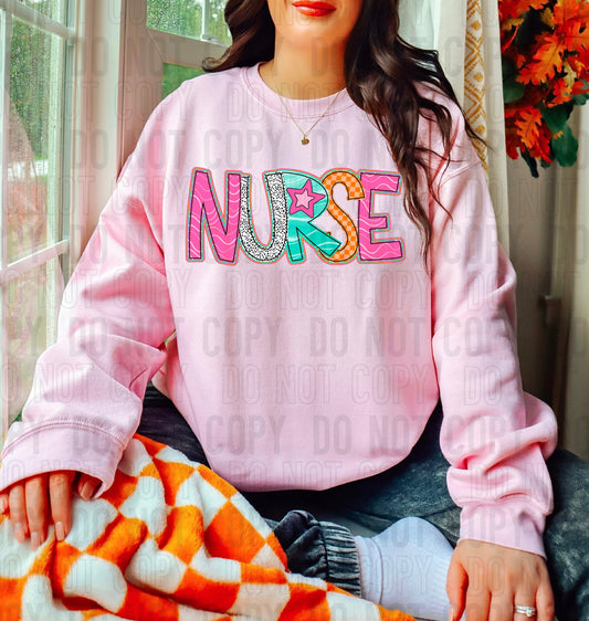 Nurse Doodle DTF Transfer