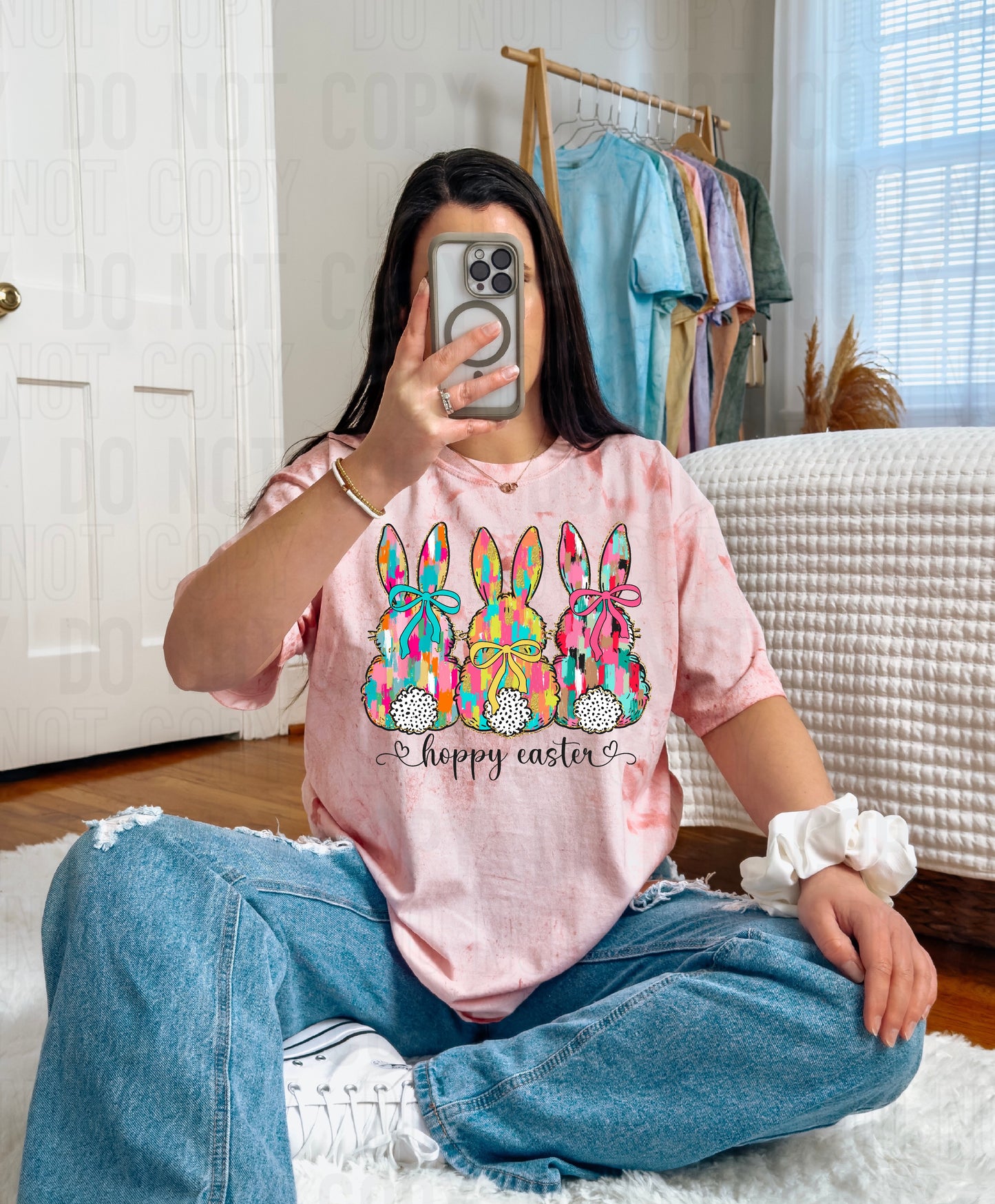 Hoppy Easter Brushstroke Trio DTF Transfer