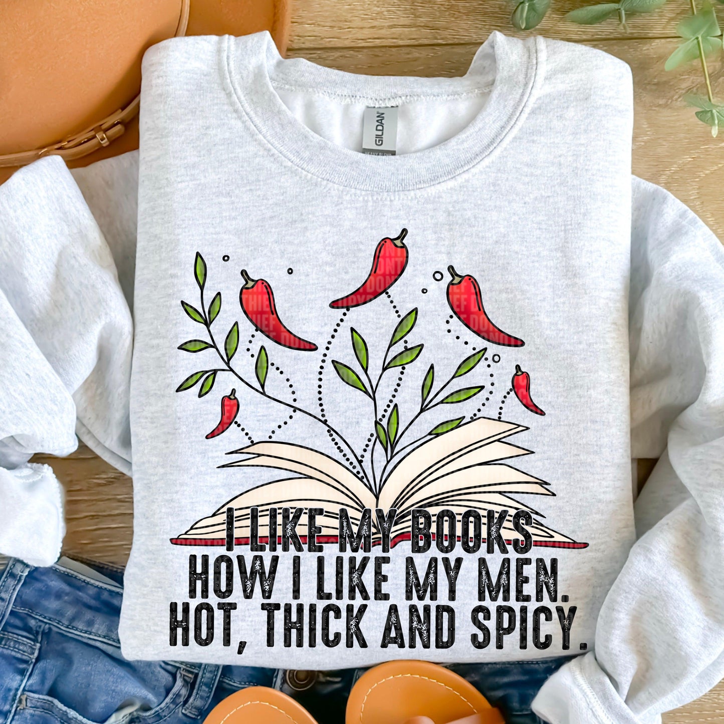 I Like My Books How I Like My Men DTF Transfer