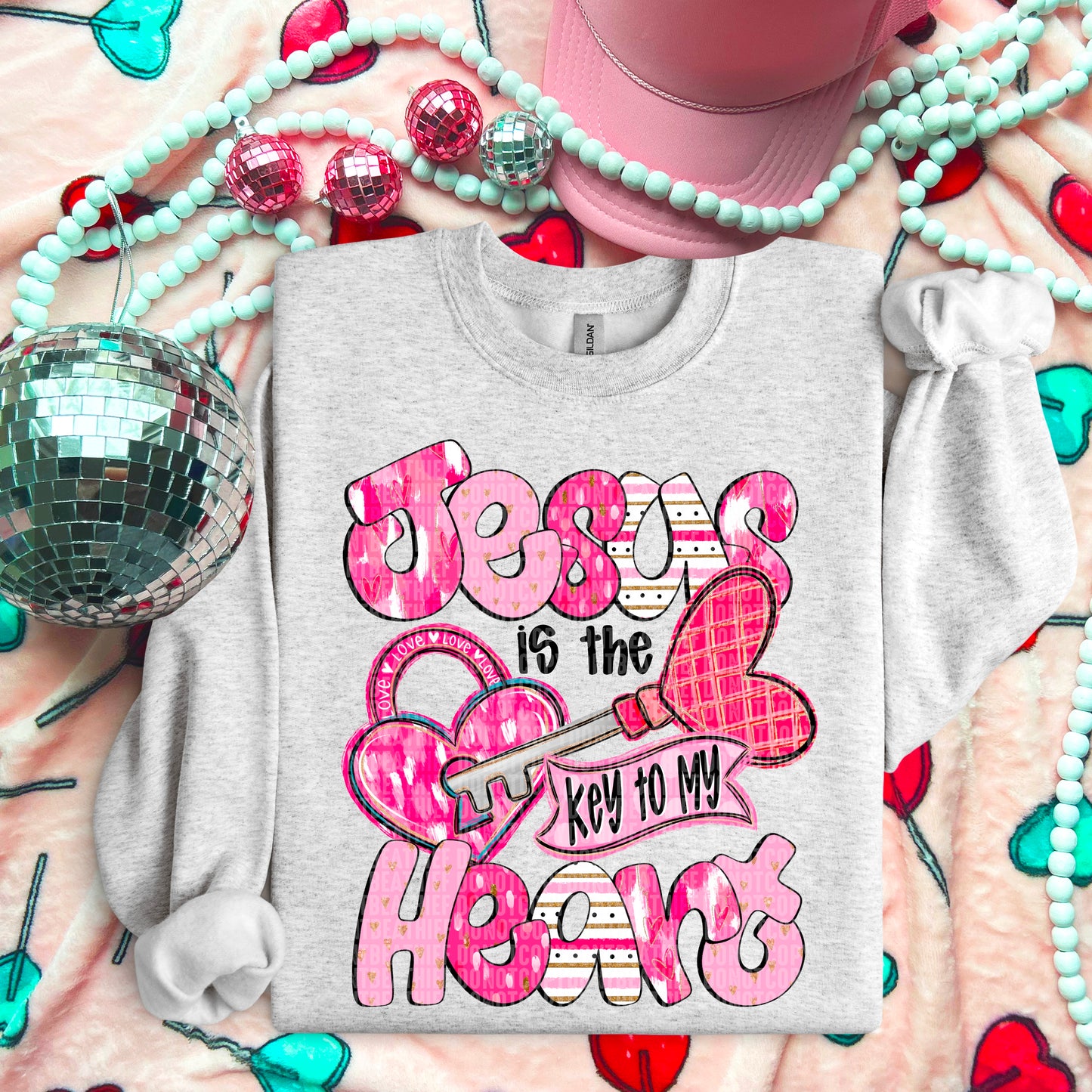 Jesus Is The Key To My Heart DTF Transfer