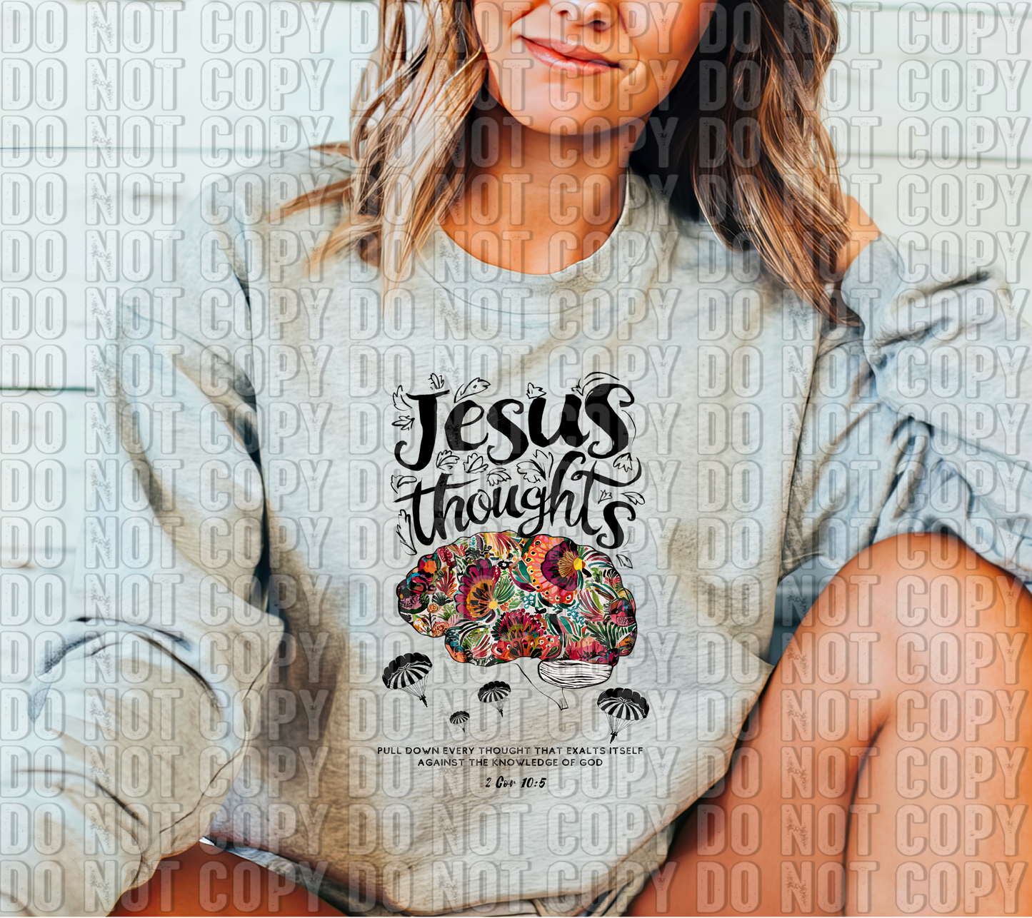 Jesus Thoughts DTF Transfer