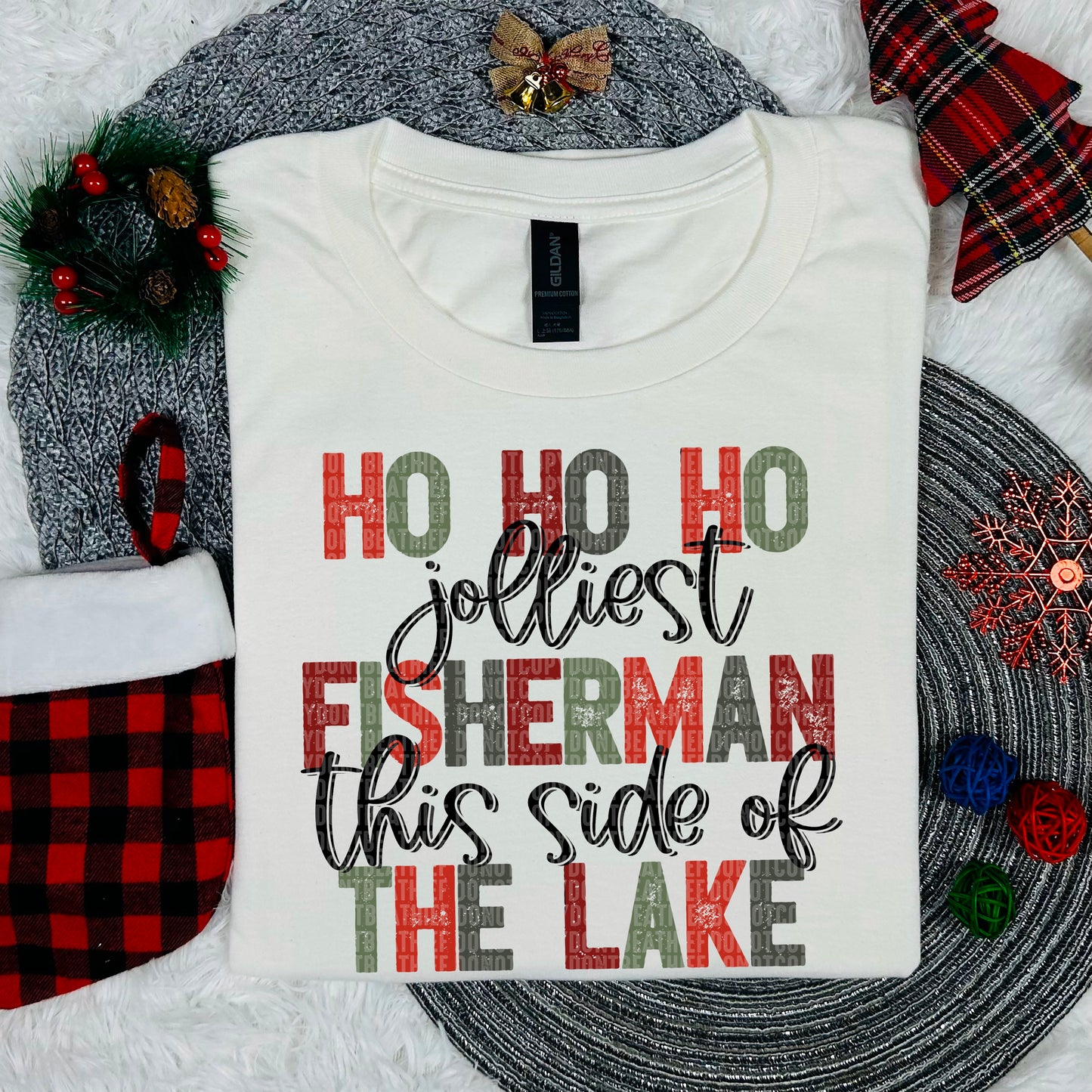 Jolliest Fisherman This Side Of The Lake DTF Transfer