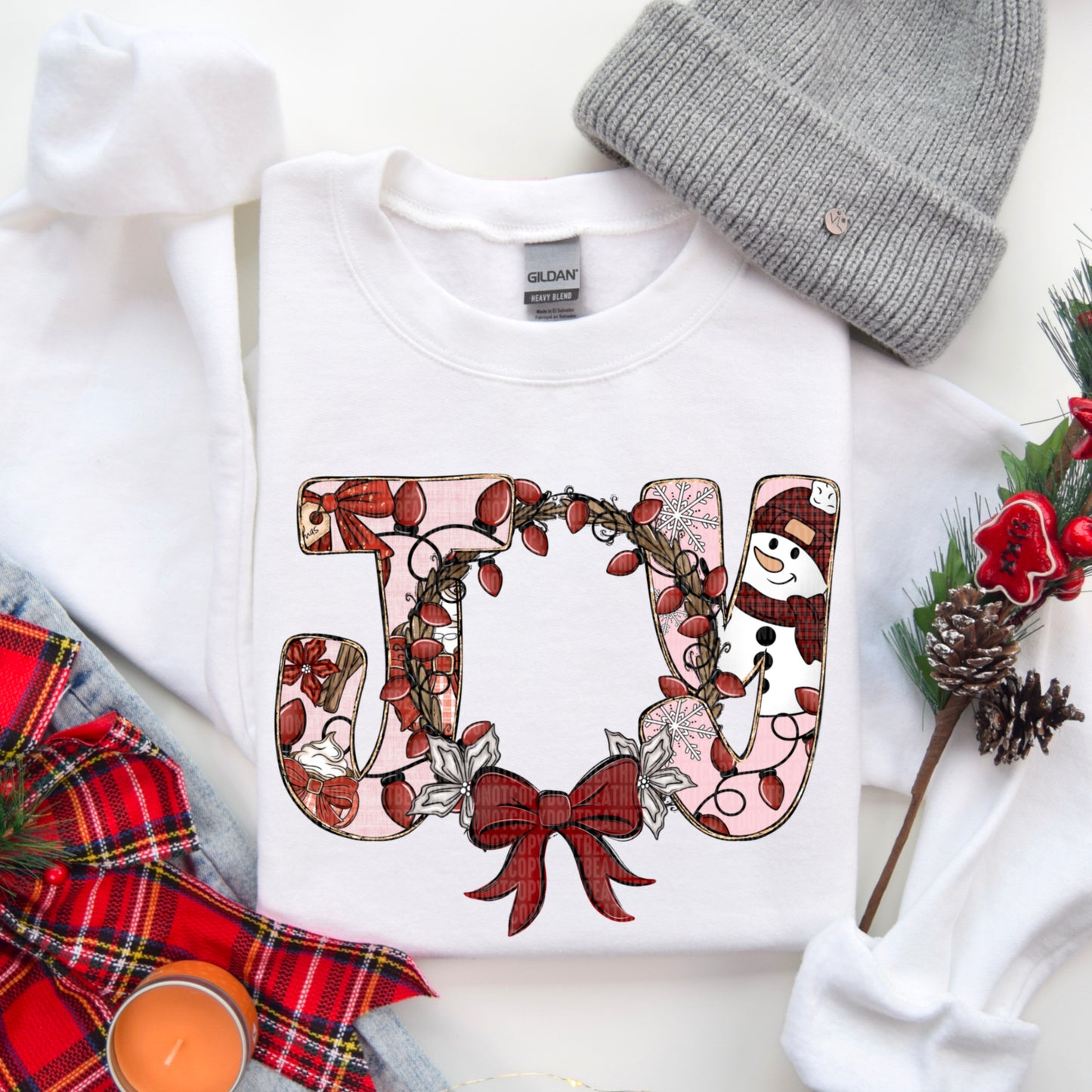 Joy Wreath DTF Transfer