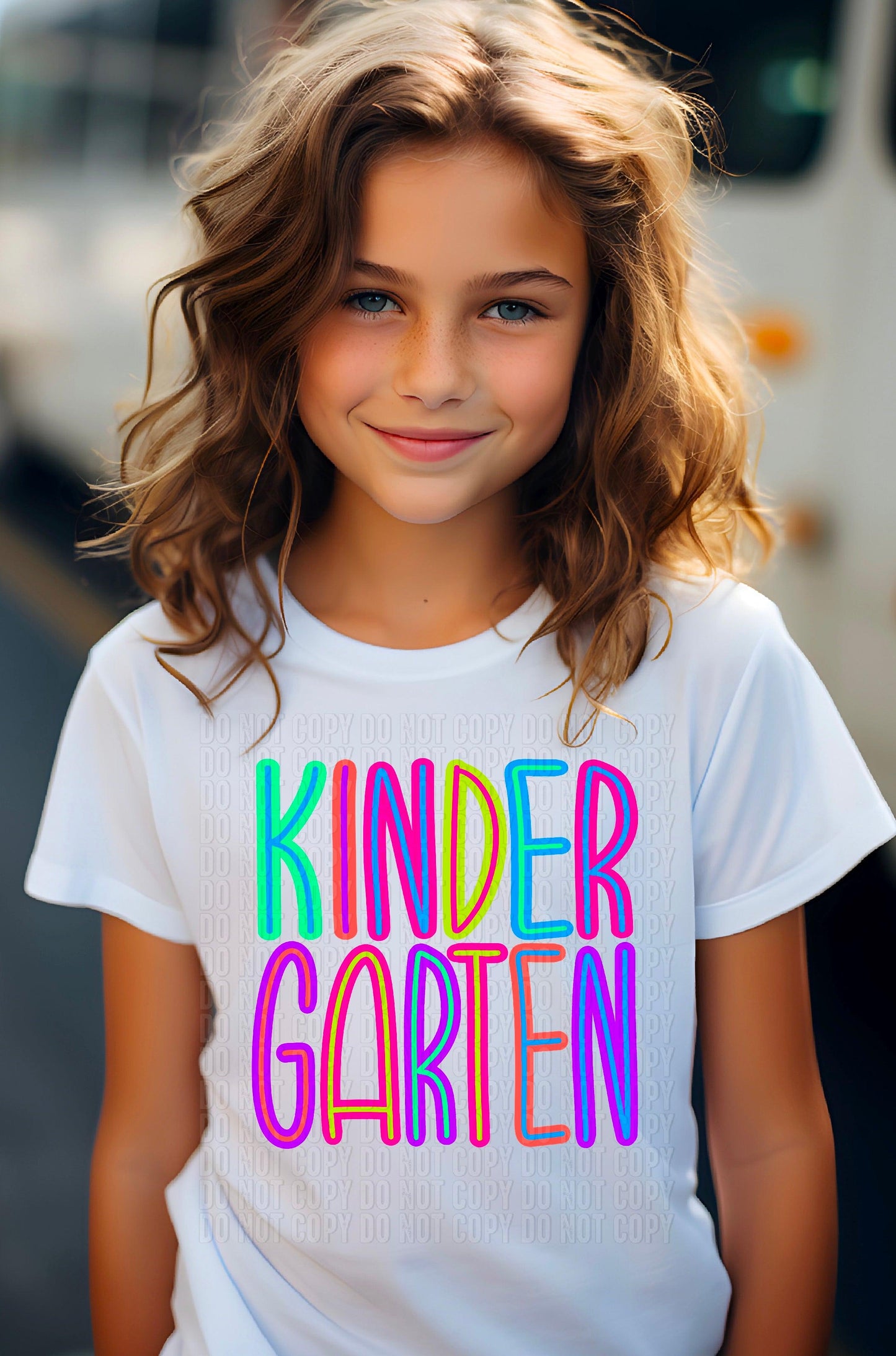Kindergarten Handwritten Bright DTF Transfer