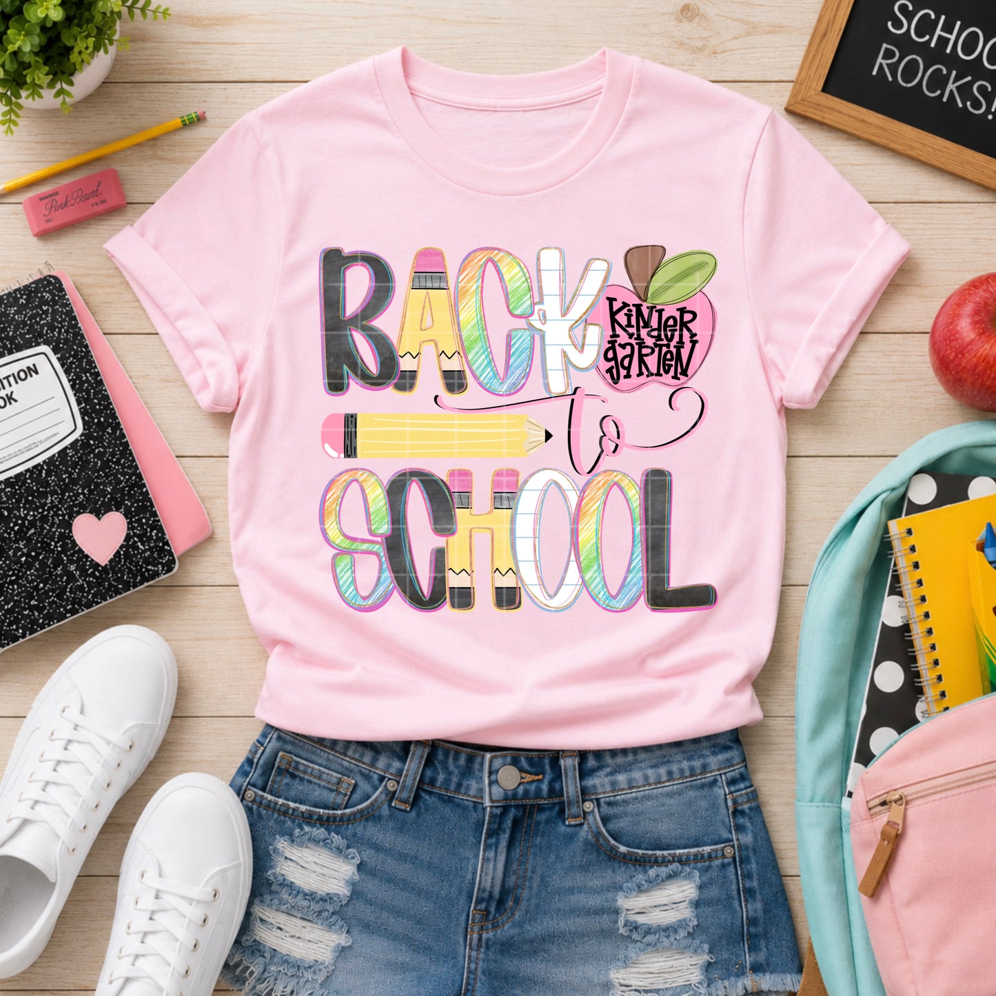 Back To School Kindergarten DTF Transfer