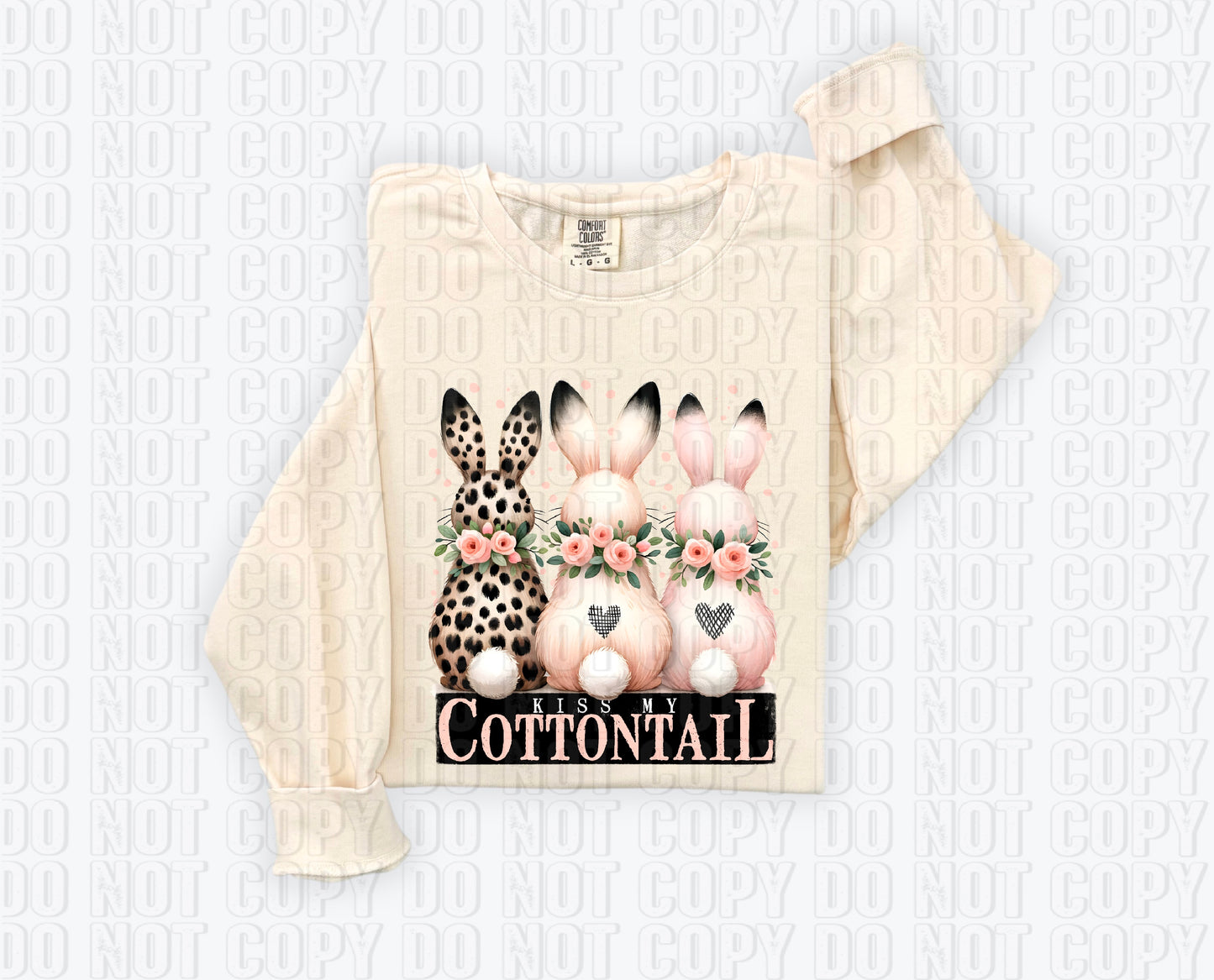 Kiss My Cottontail DTF Transfer