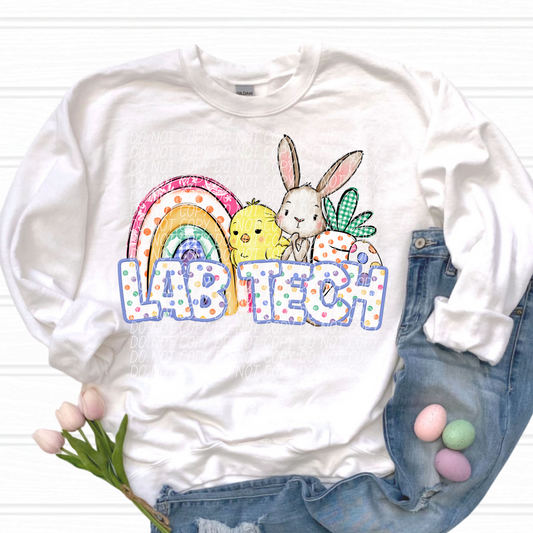 Lab Tech Easter Career DTF Transfer