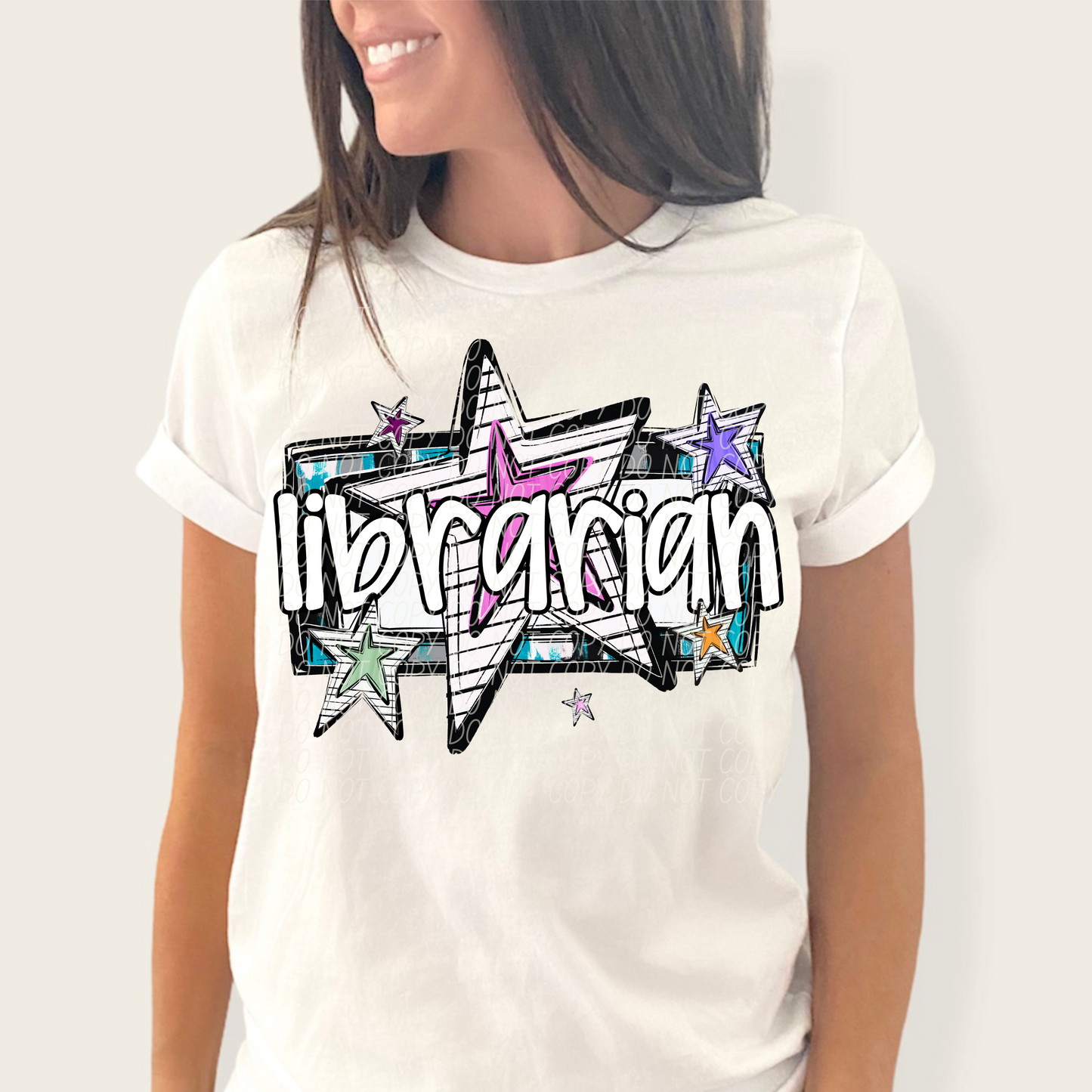 LIBRARIAN CS Bright Stars DTF Transfer