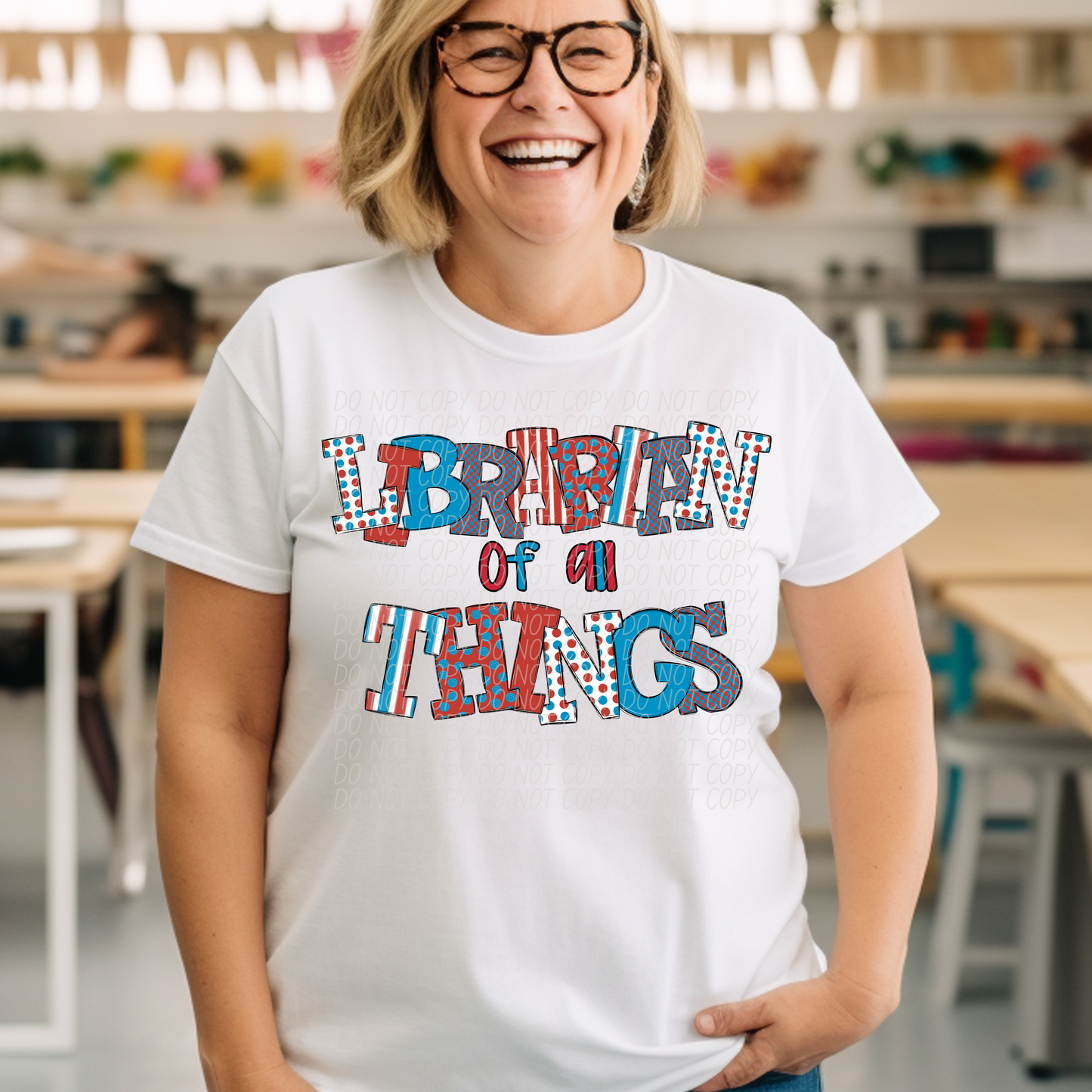 Librarian Of All Things DTF Transfer