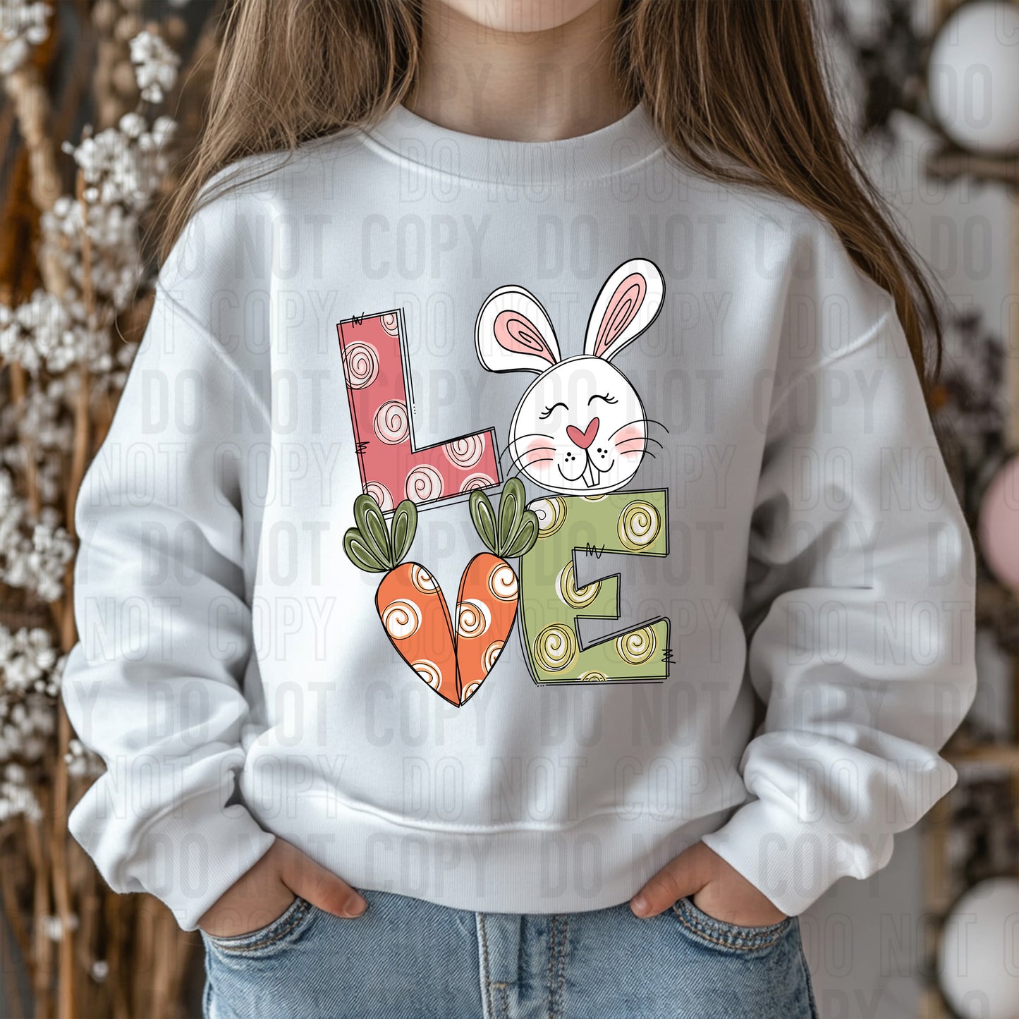 Love Bunny DTF Transfer