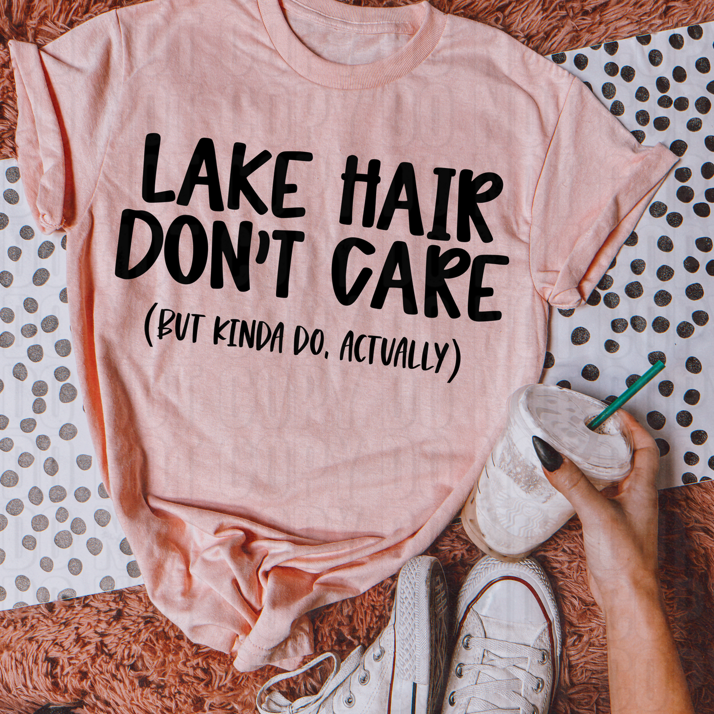 Lake Hair Don't Care DTF Transfer