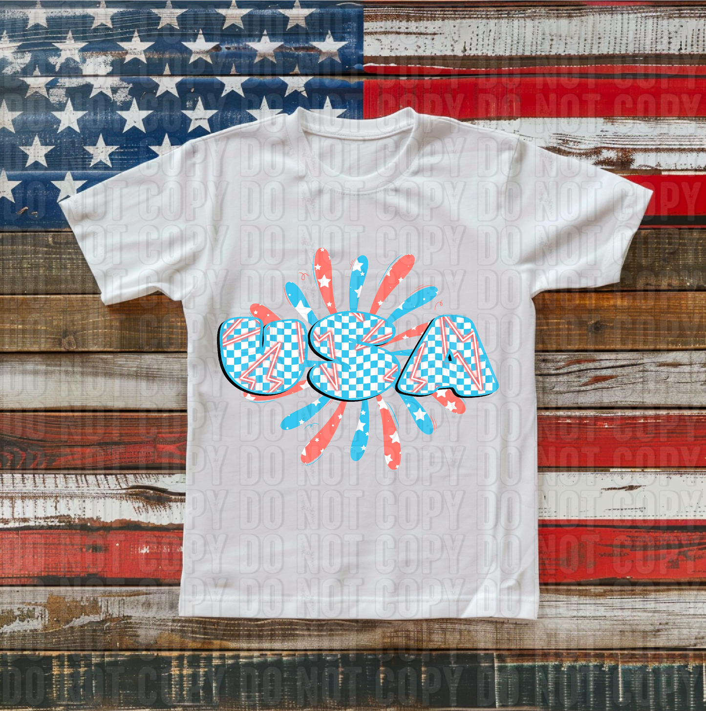 USA Laser Bolts Doodle DTF Transfer