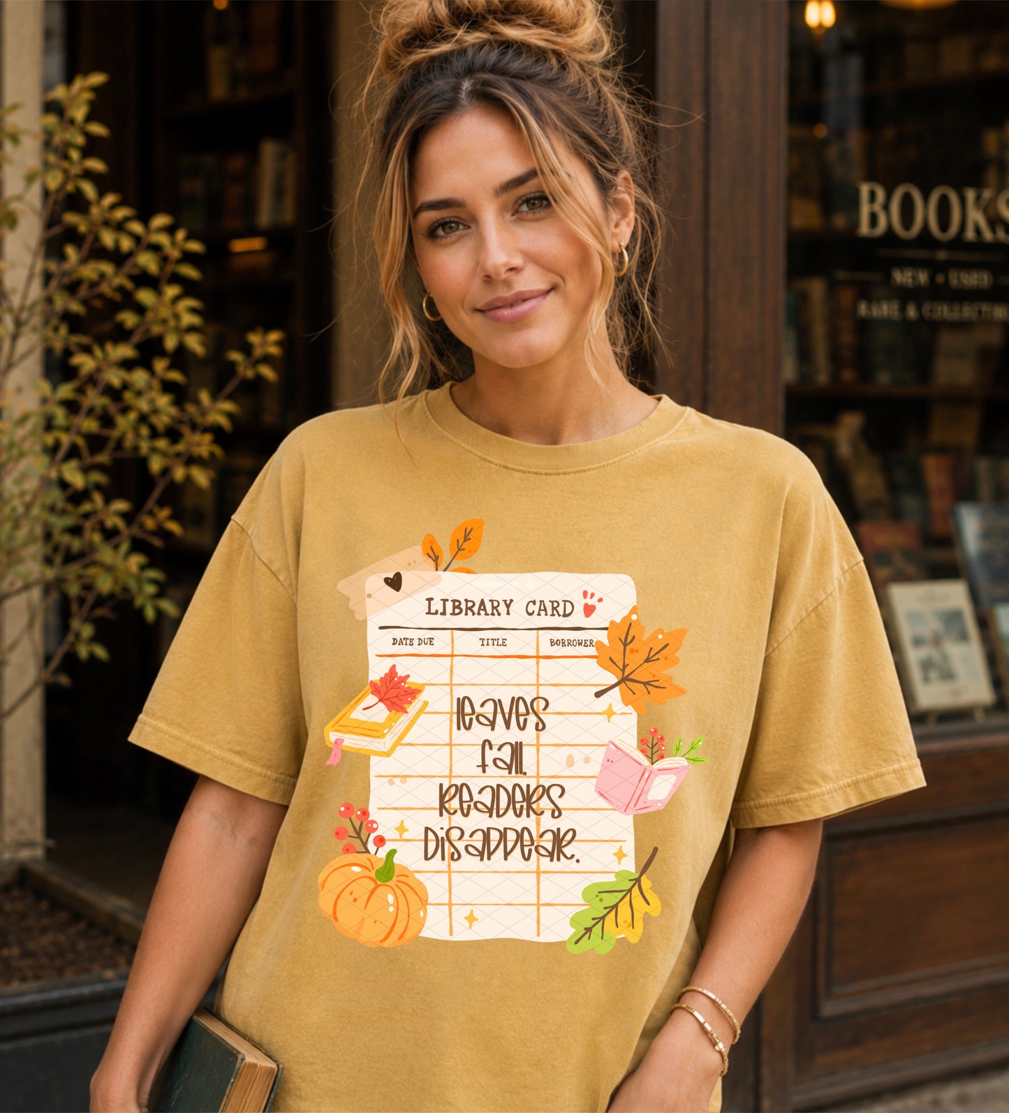 Leaves Fall Readers Disappear DTF Transfer