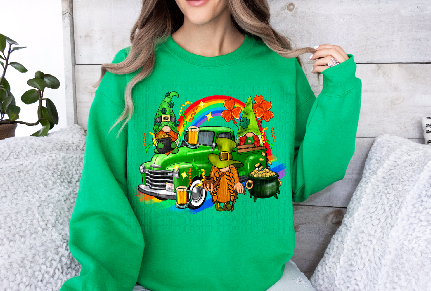 St Patrick's Leprechauns And Truck DTF Transfer