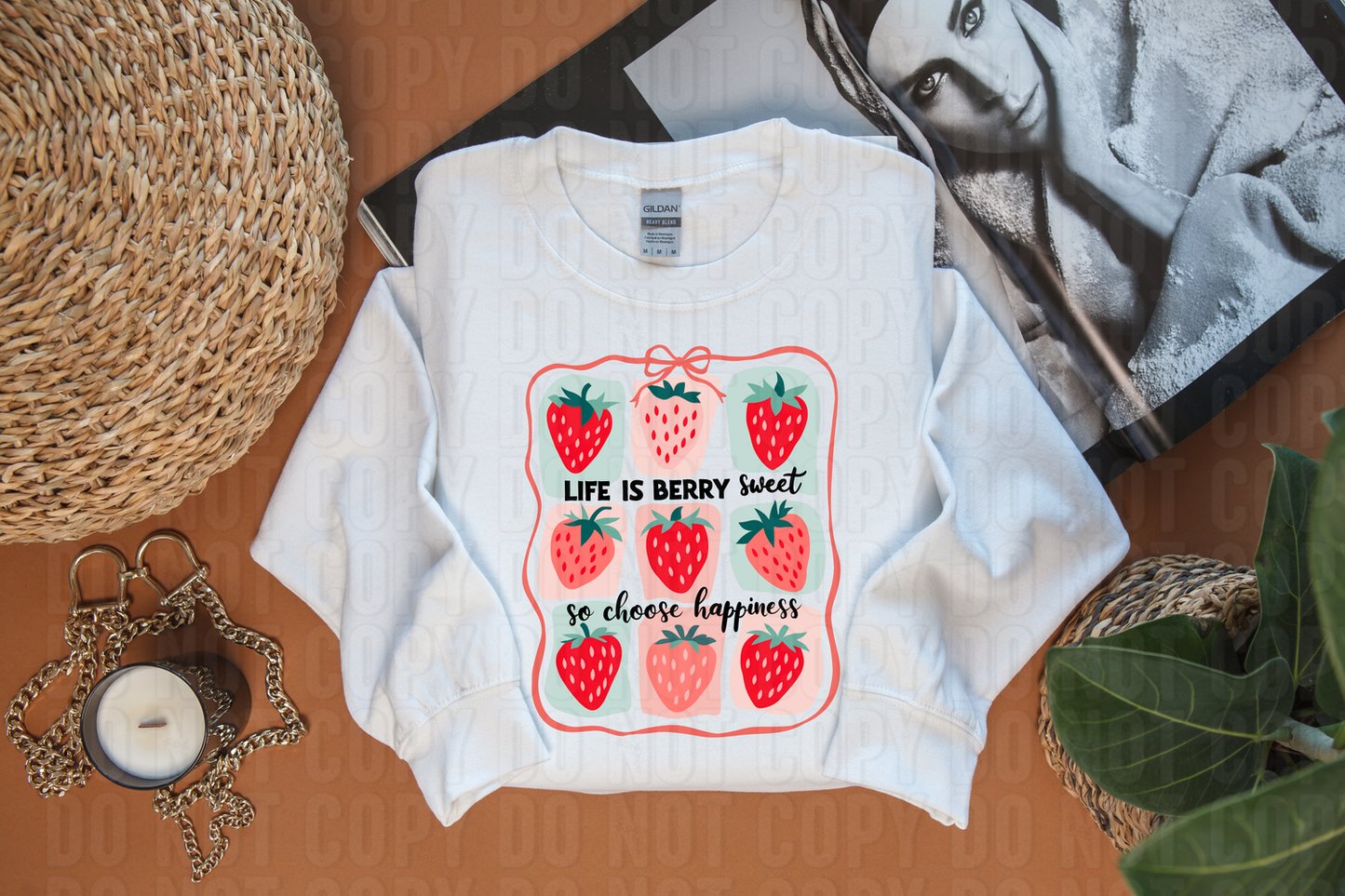 Life Is Berry Sweet So Choose Kindness DTF Transfer