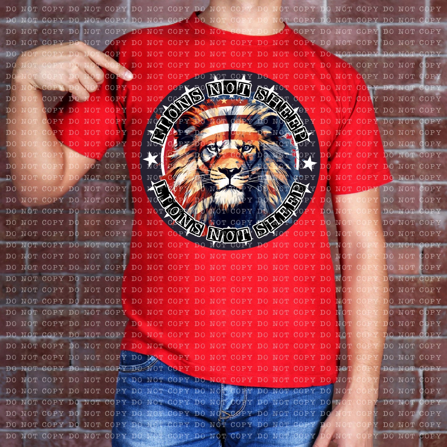 Lions Not Sheep DTF Transfer