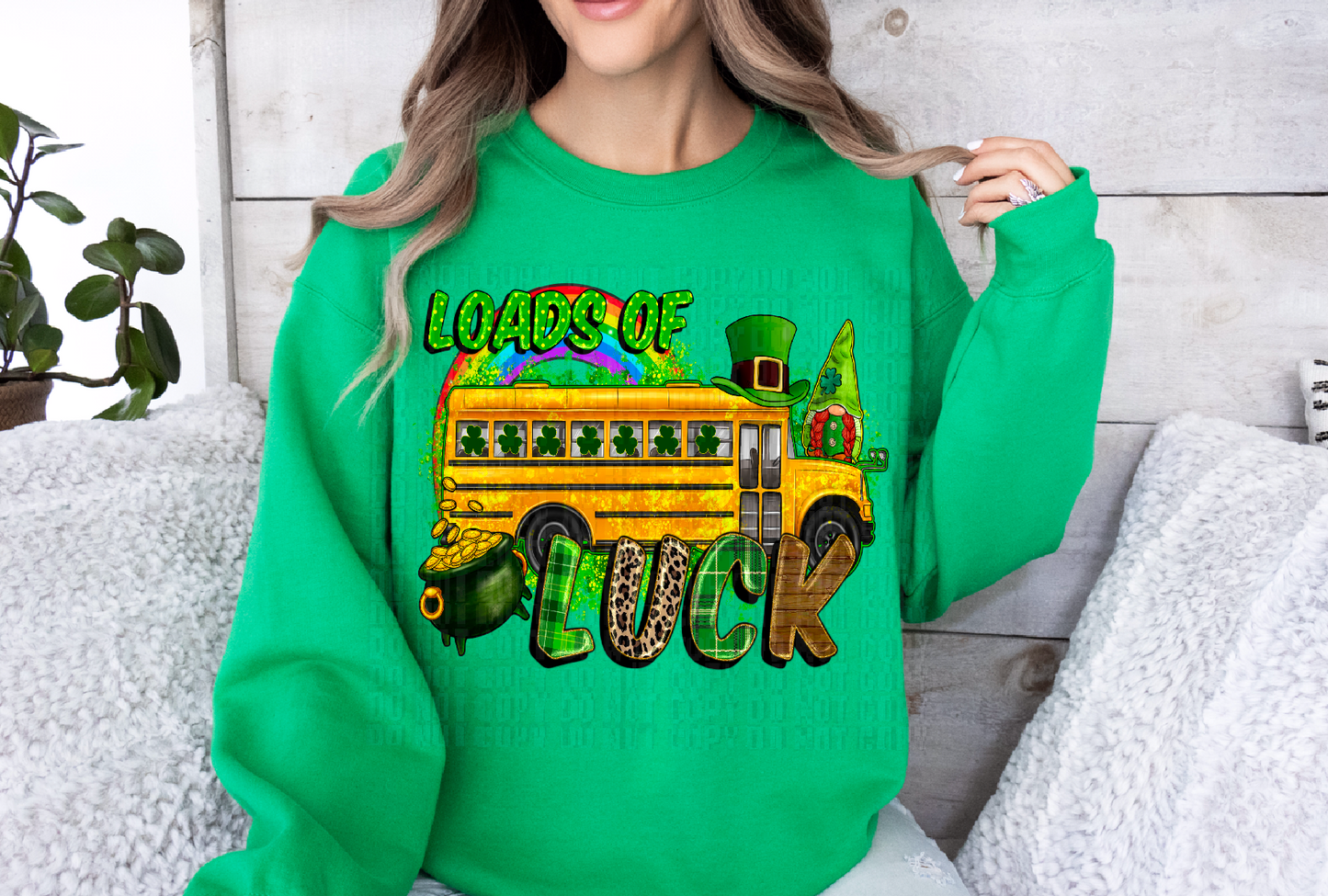 Loads Of Luck Bus DTF Transfer