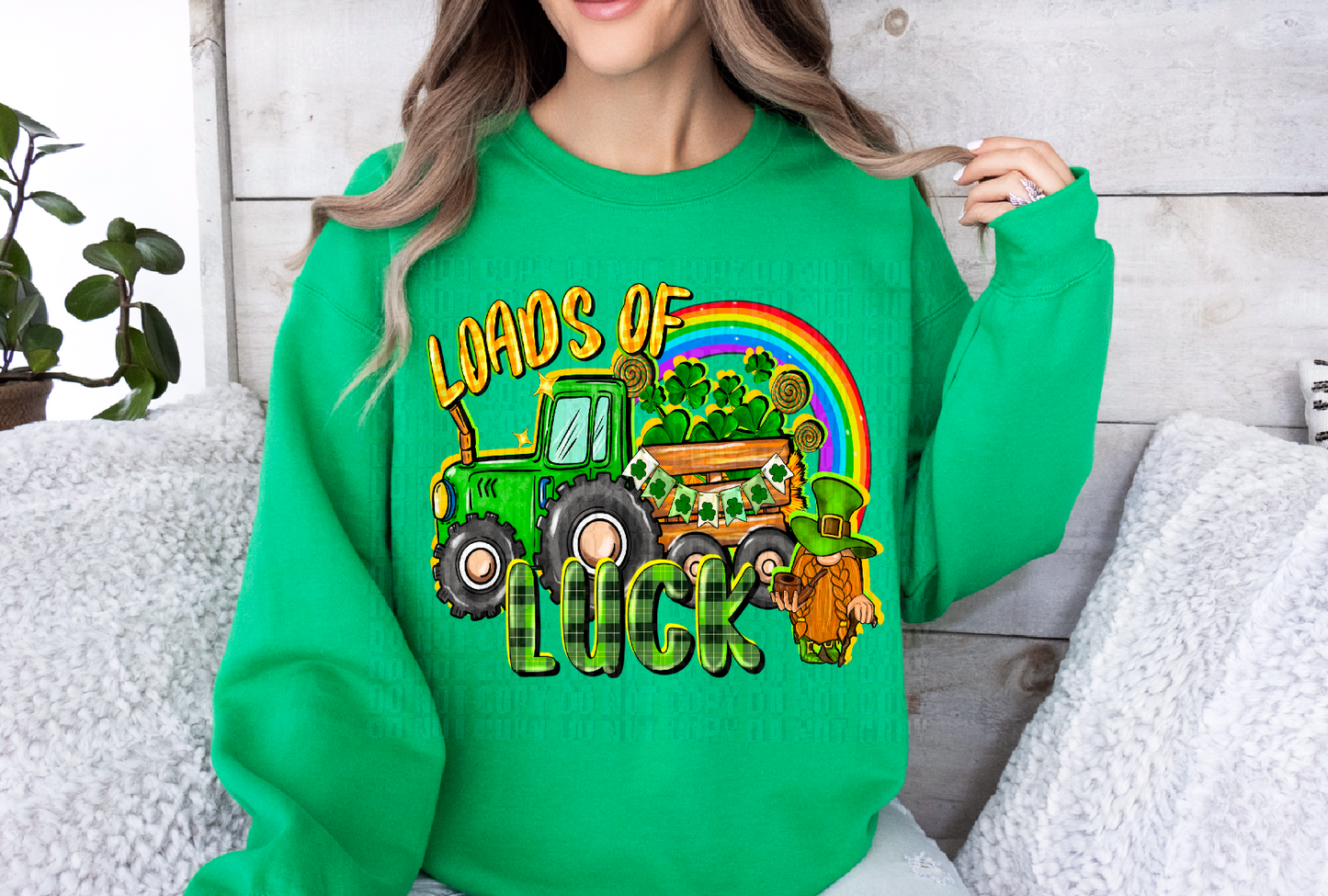 Loads Of Luck Tractor DTF Transfer