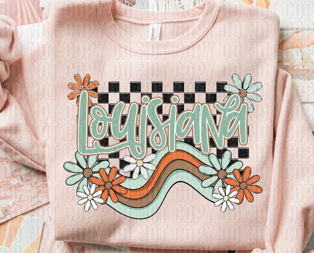 Louisiana Boho Wavy DTF Transfer