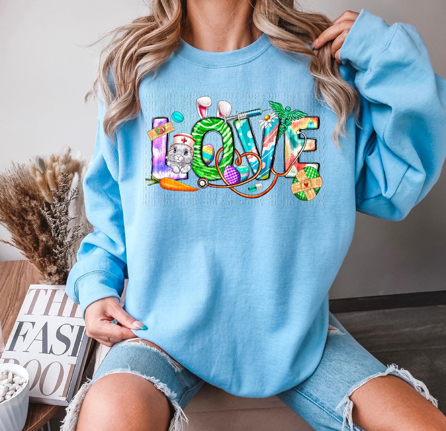 Love Easter Watercolors DTF Transfer