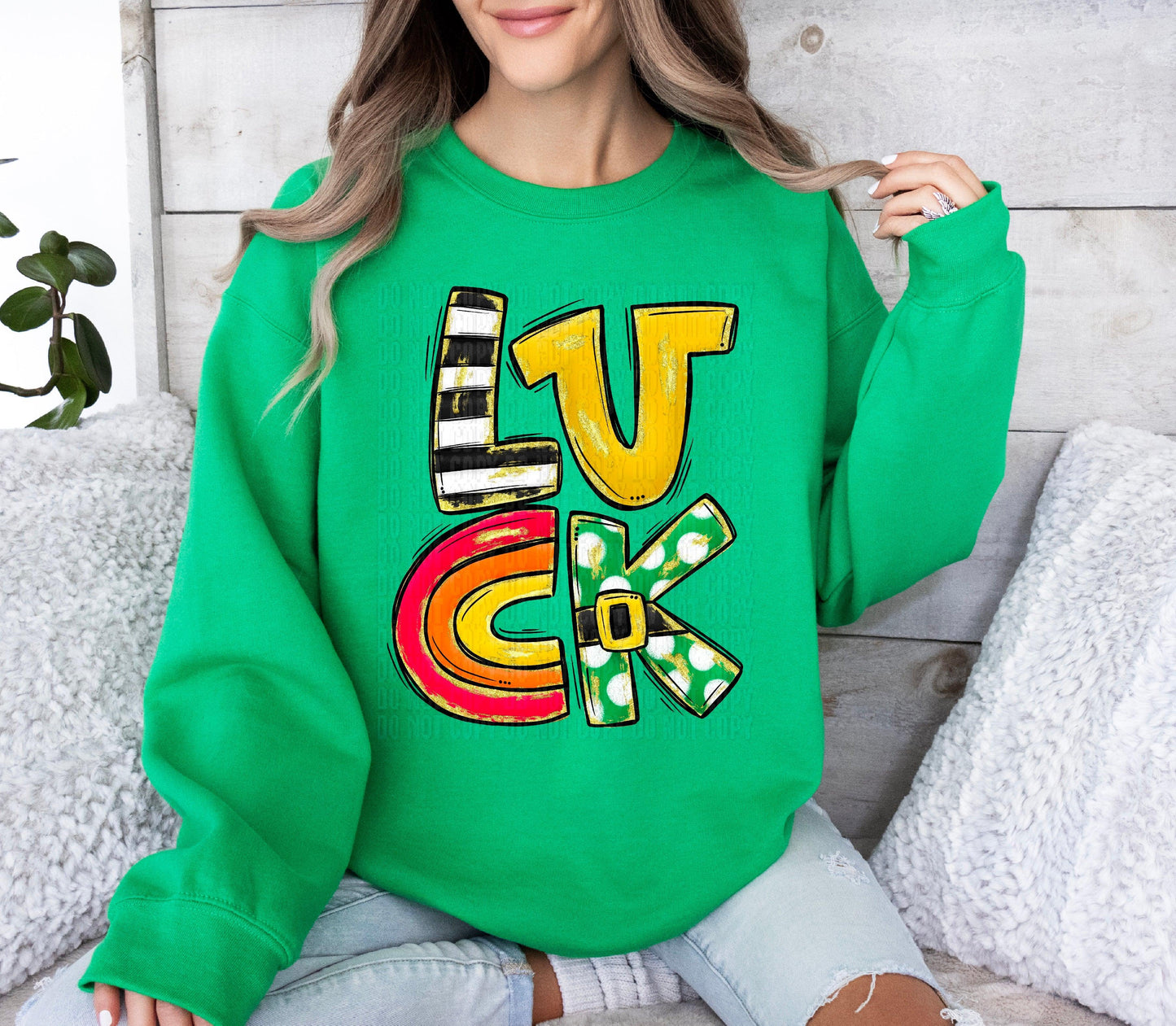 Luck Doodle DTF Transfer