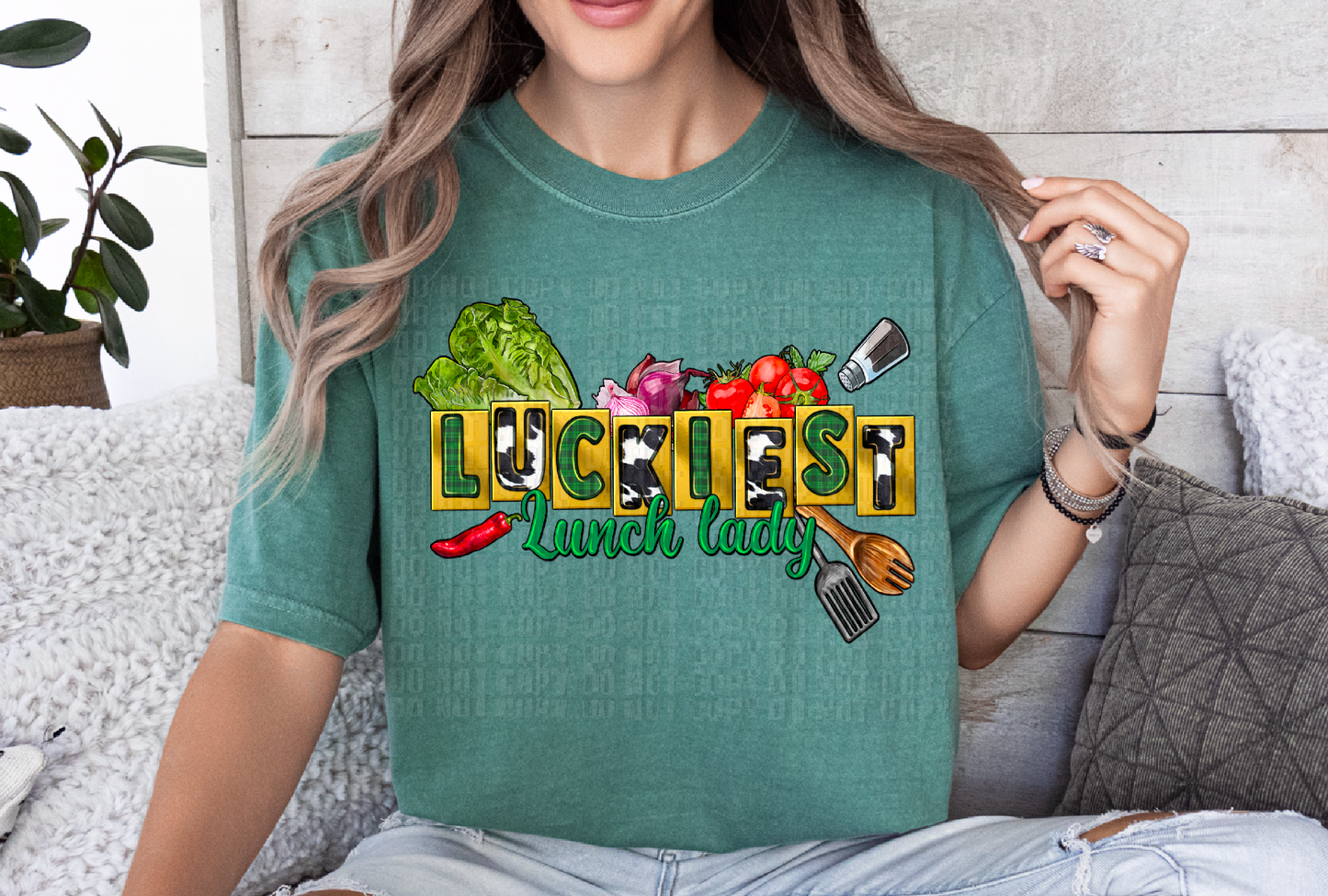 Luckiest Lunch Lady DTF Transfer