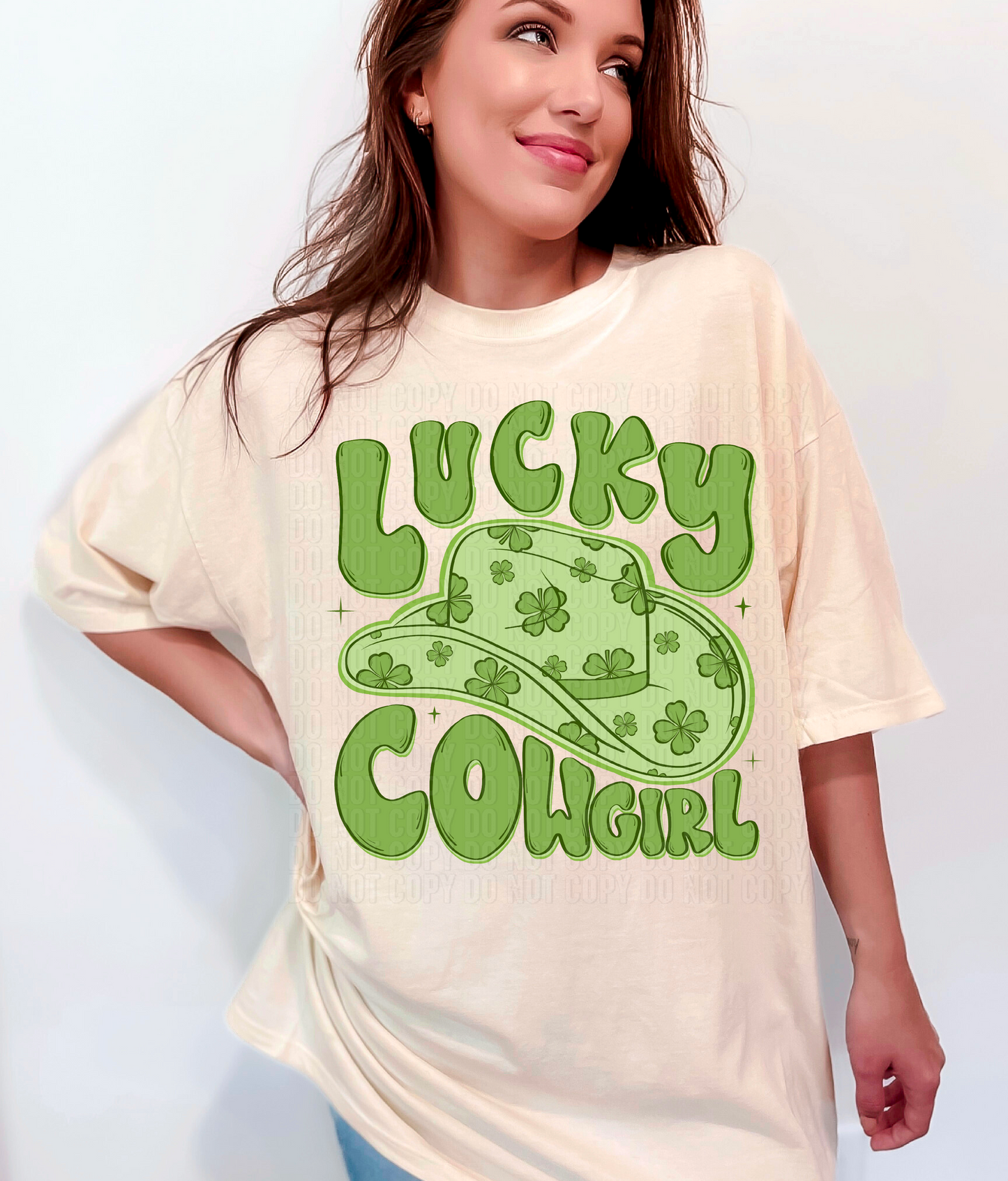 Lucky Cowgirl DTF Transfer