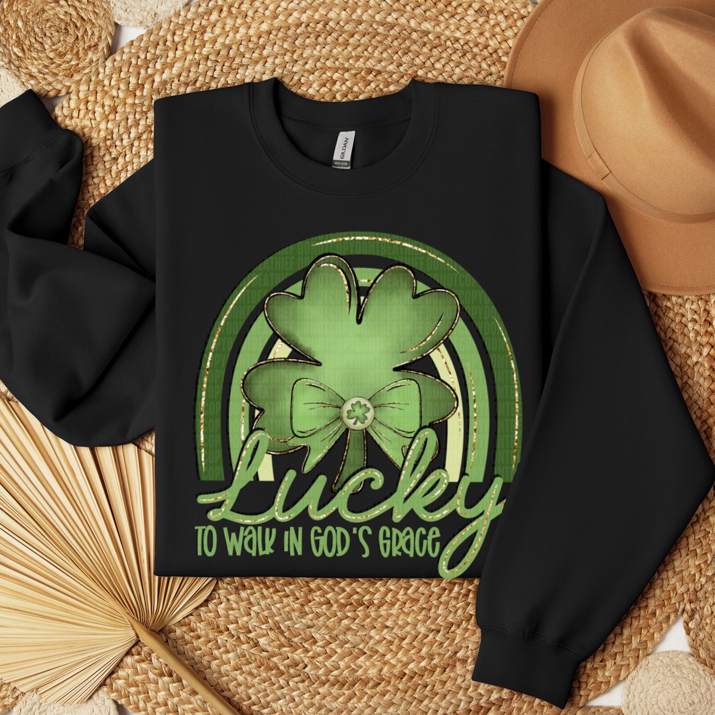 Lucky To Be Walking In God's Grace DTF Transfer