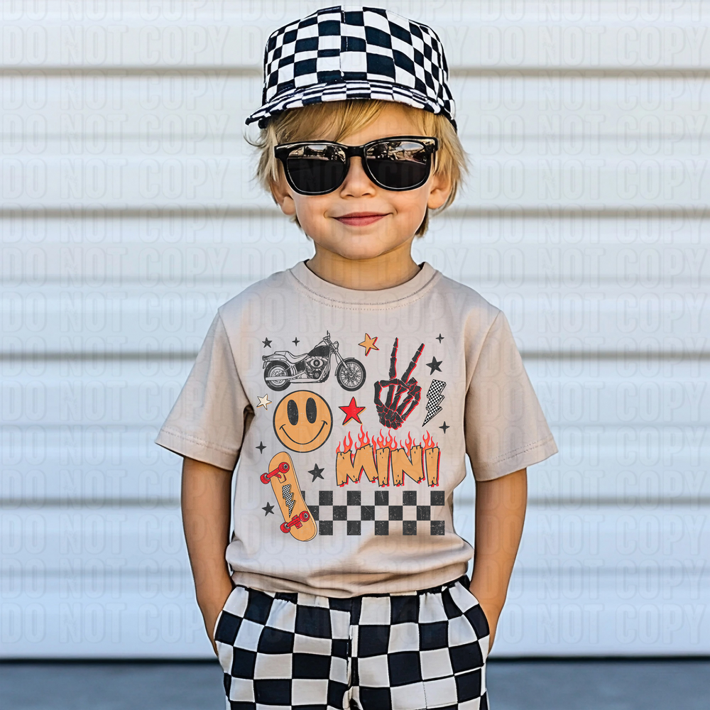 Mini Checkered Boy DTF Transfer