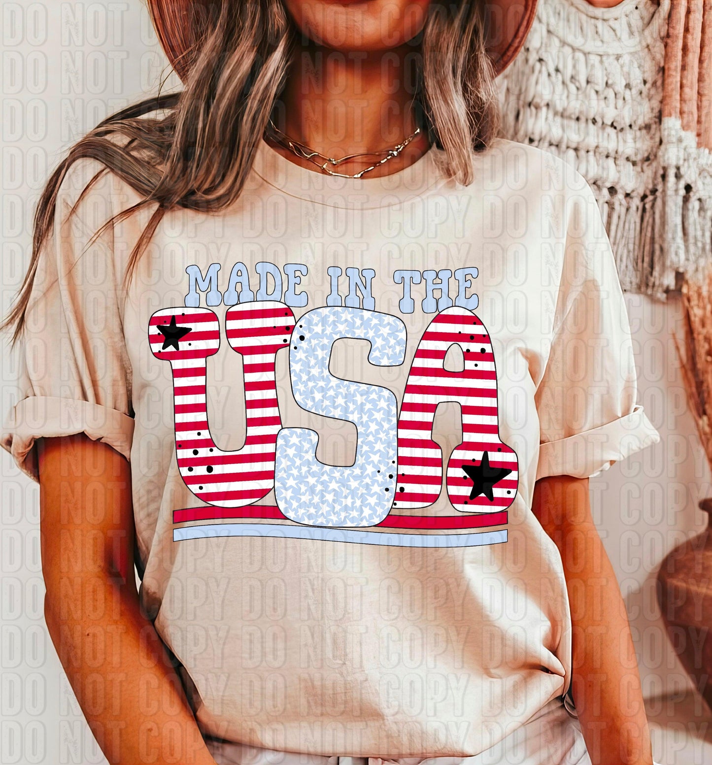 Made In The USA Doodle DTF Transfer