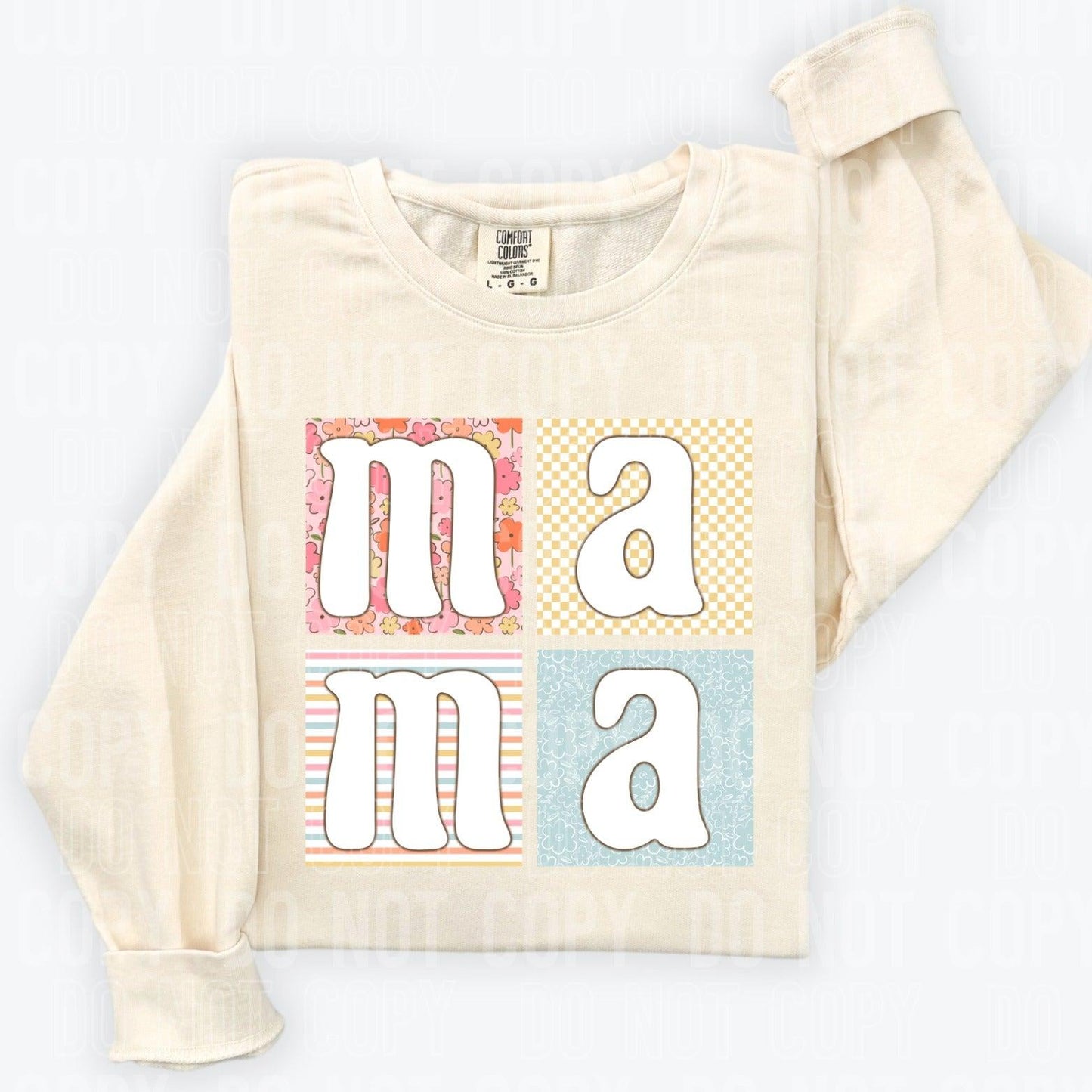 Mama Doodle Boxes DTF Transfer