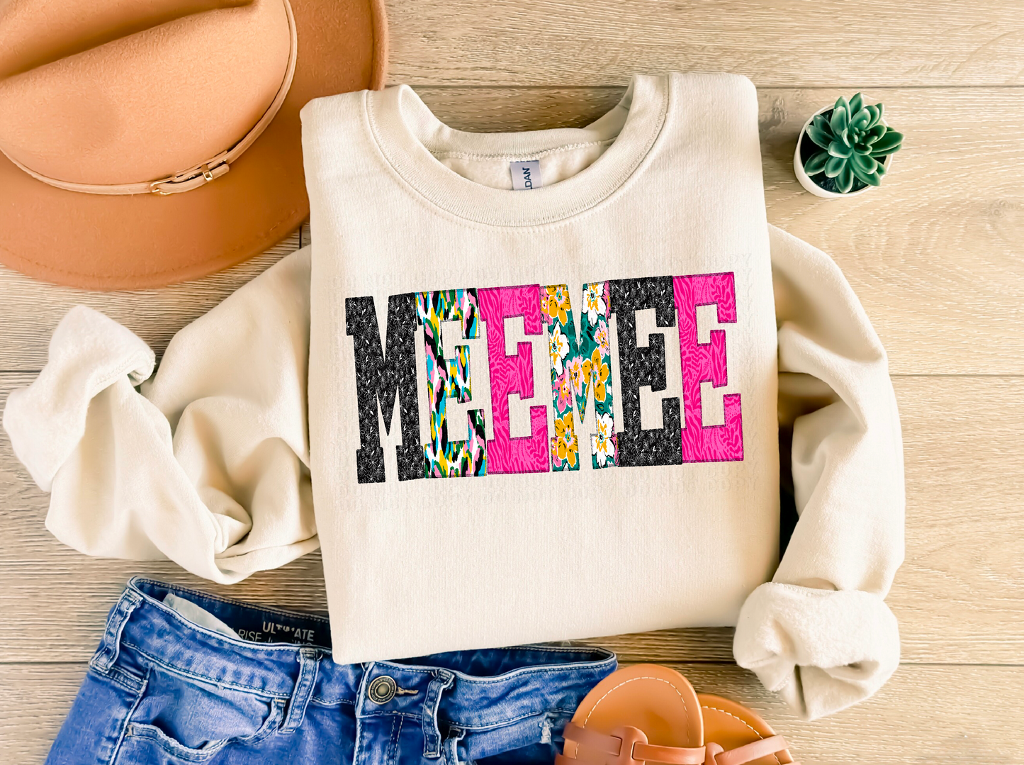 MeeMee Overlock Bright DTF Transfer