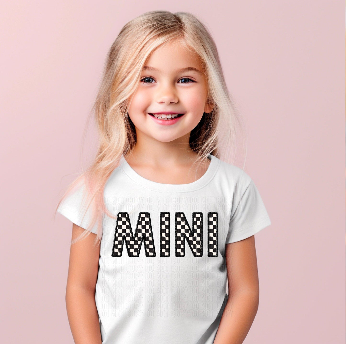 Mini Checkered Faux Straight Line DTF Transfer