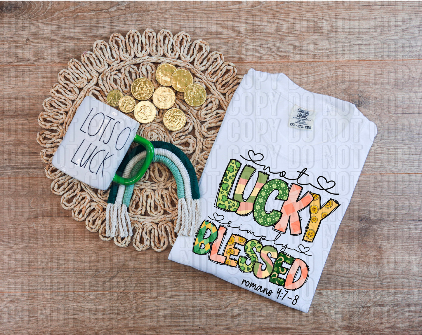 Not Lucky Simply Blessed DTF Transfer